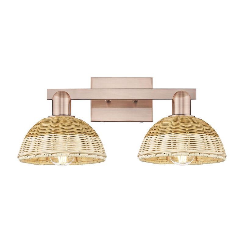 Bruno Marashlian Natural Ballston Dome 16 Inch Bath Vanity Light by Innovations Lighting