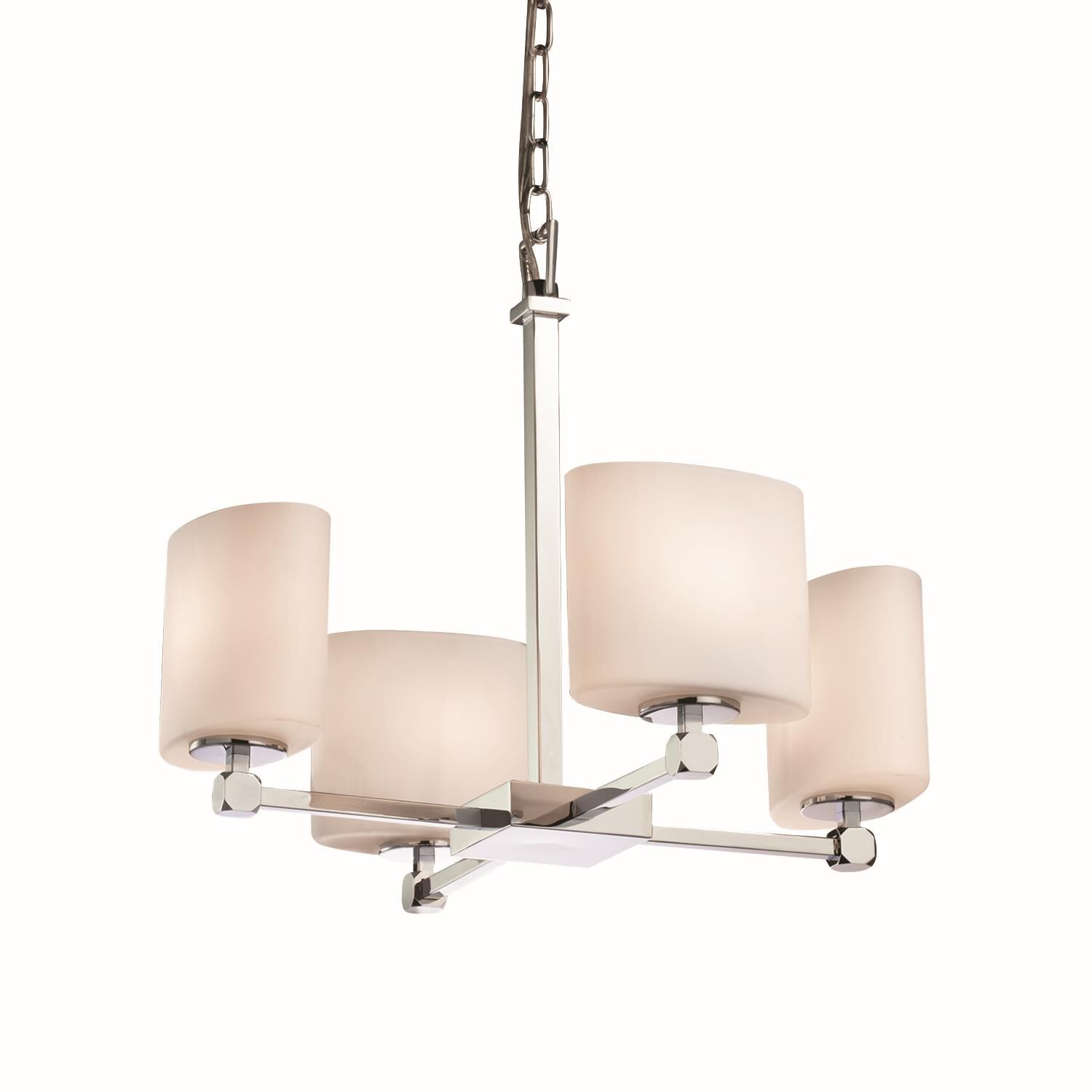 Fusion 21 Inch 4 Light Mini Chandelier by Justice Design Group