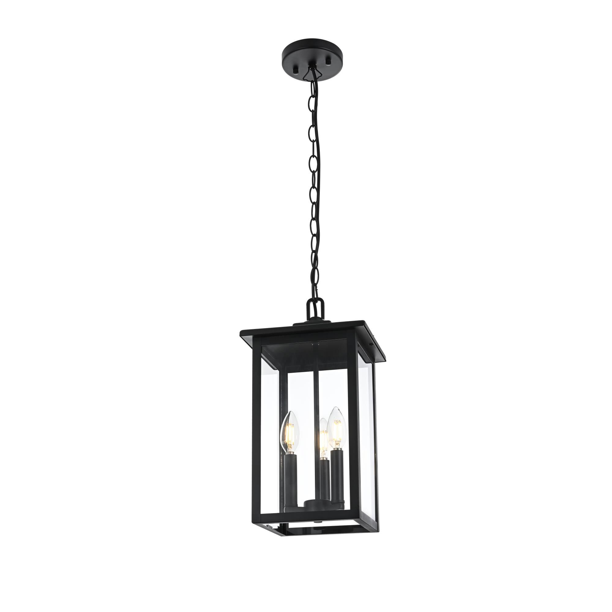 Carlisle 9 Inch Outdoor Hanging Lantern by Elegant Lighting