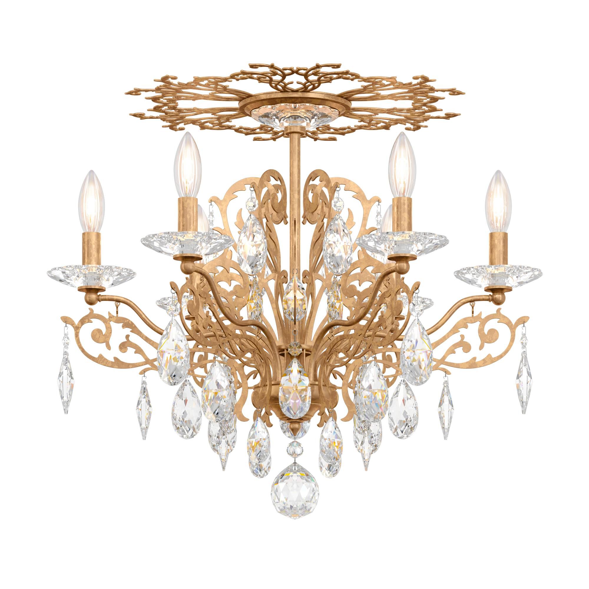 Shown in French Gold finish and Clear Heritage crystal