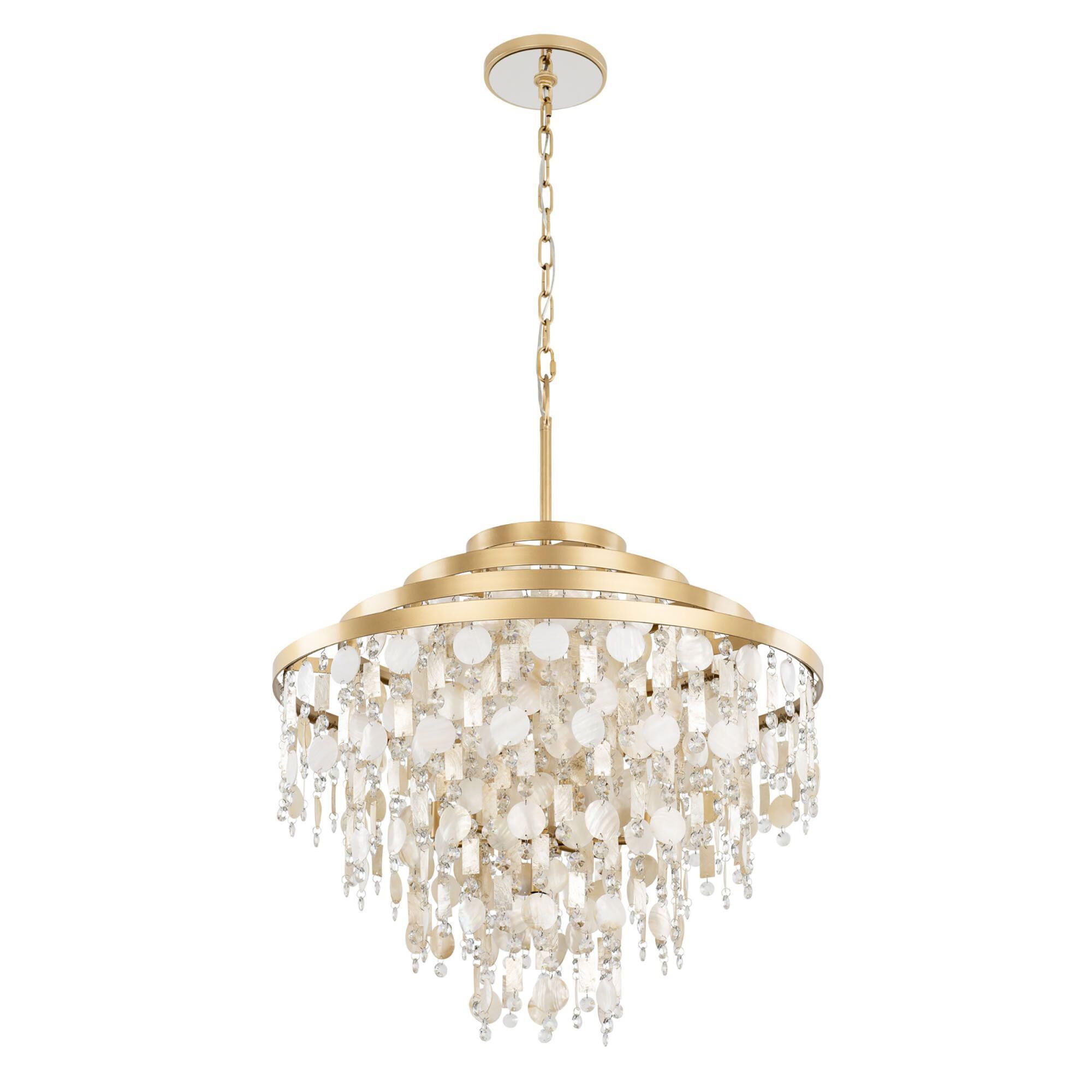 Kalani 28 Inch 10 Light Chandelier by Varaluz
