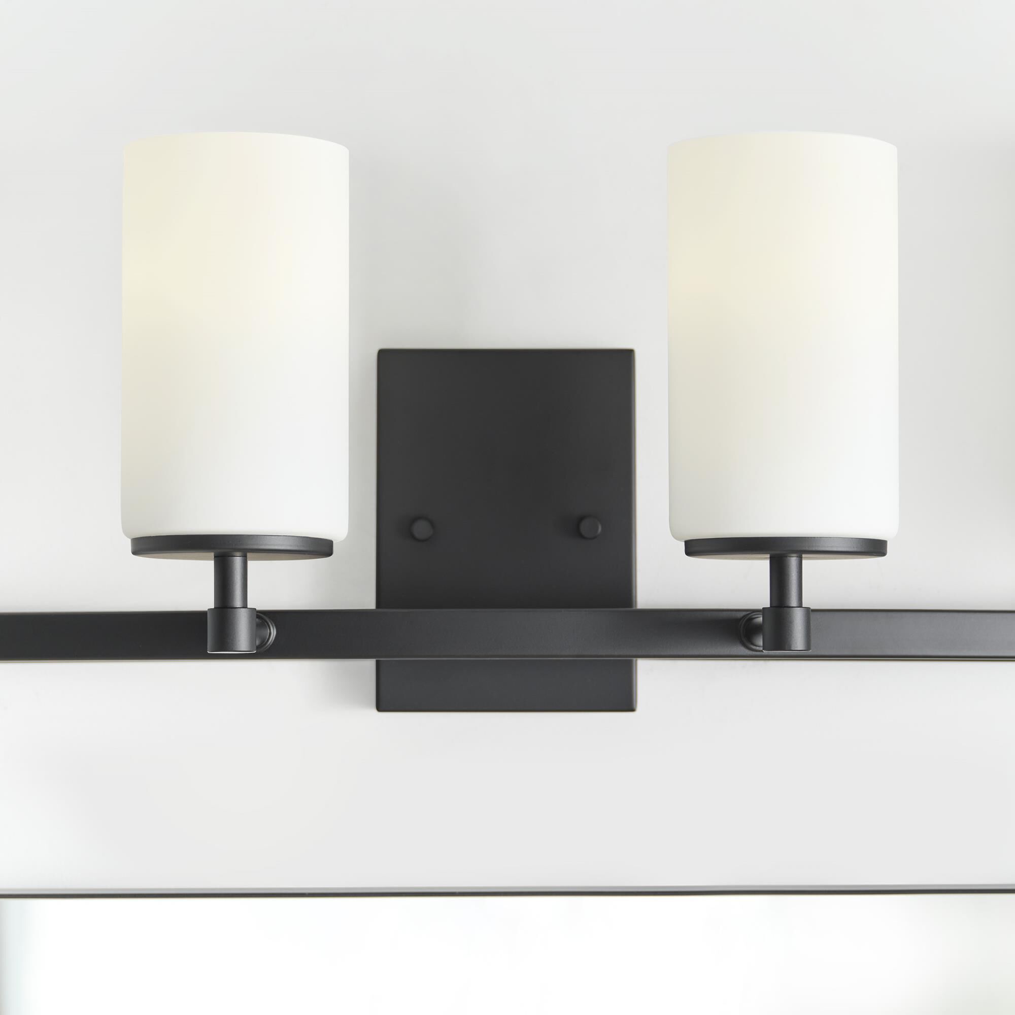 Shown in Midnight Black finish and Etched and White Inside glass