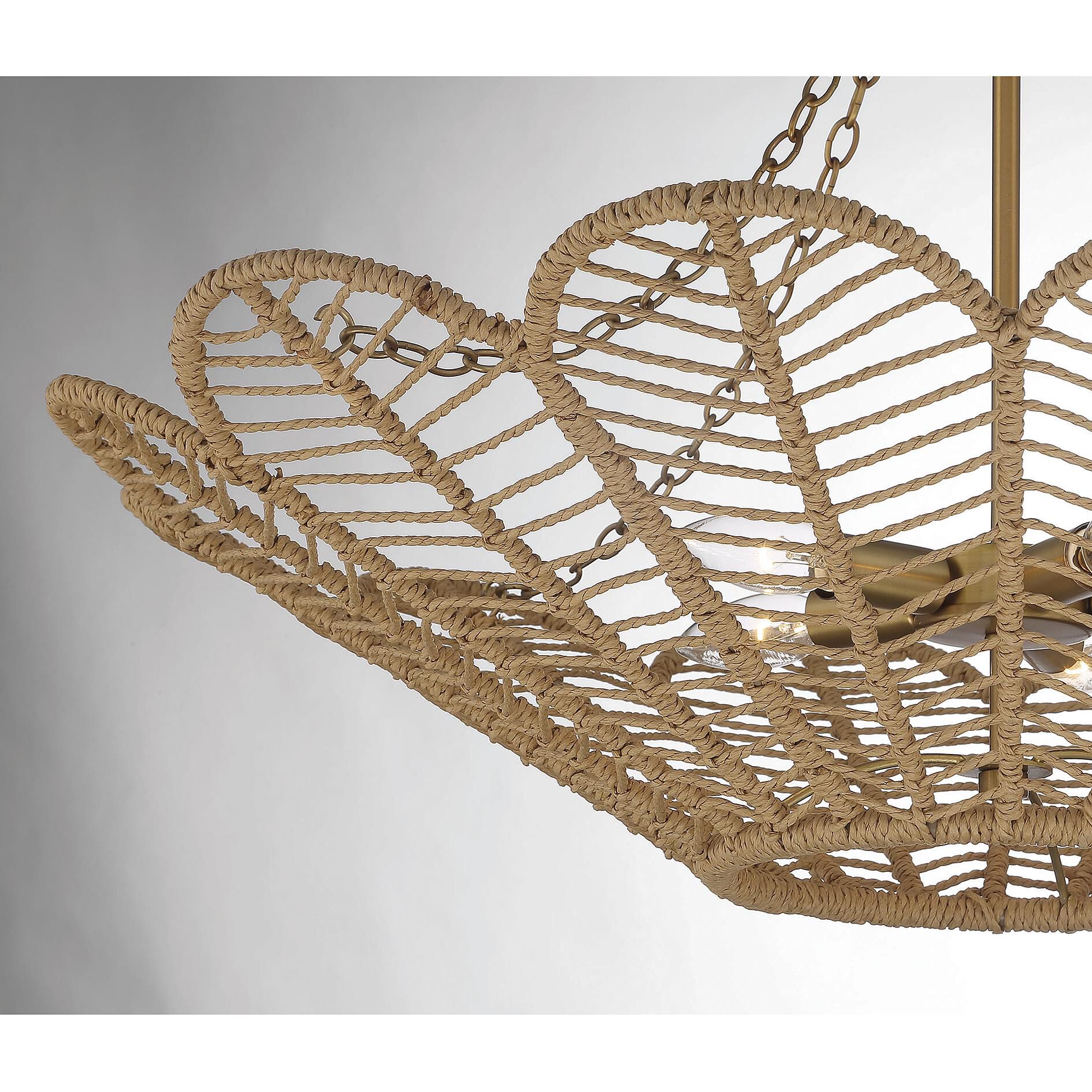 Shown in Warm Brass And Rope finish