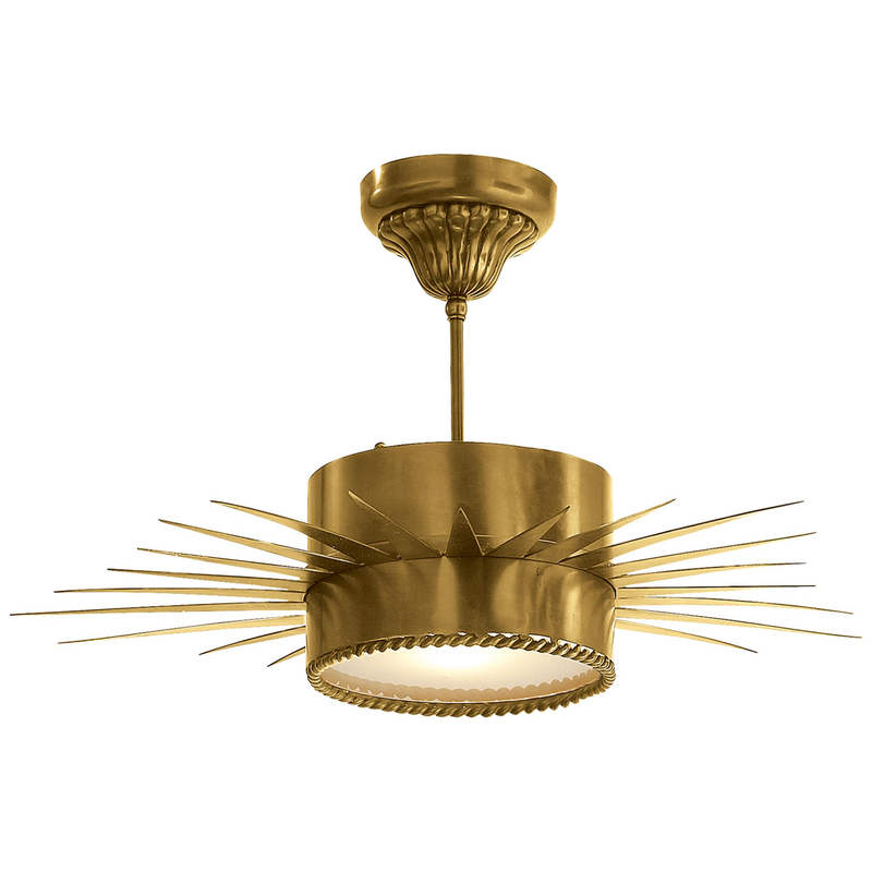 Suzanne Kasler Soleil 24 Inch 1 Light Semi Flush Mount by Visual Comfort Signature Collection