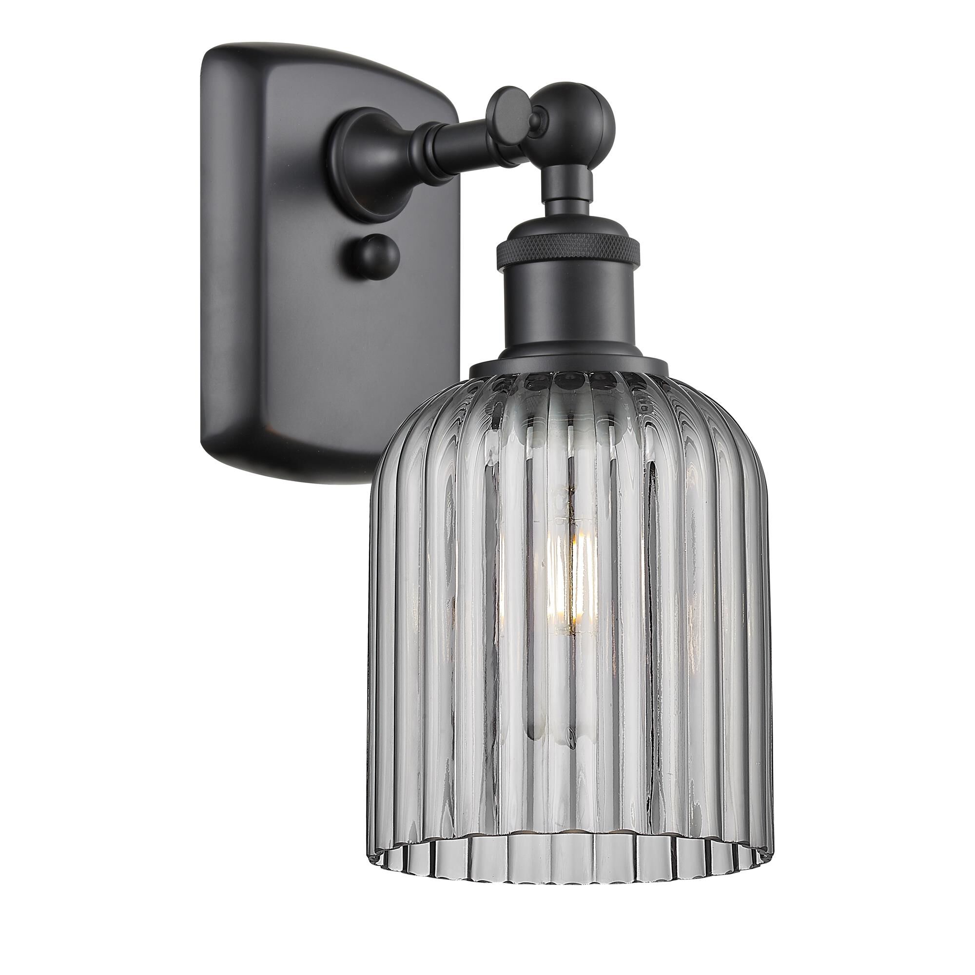 Shown in Matte Black finish and Light Smoke shade