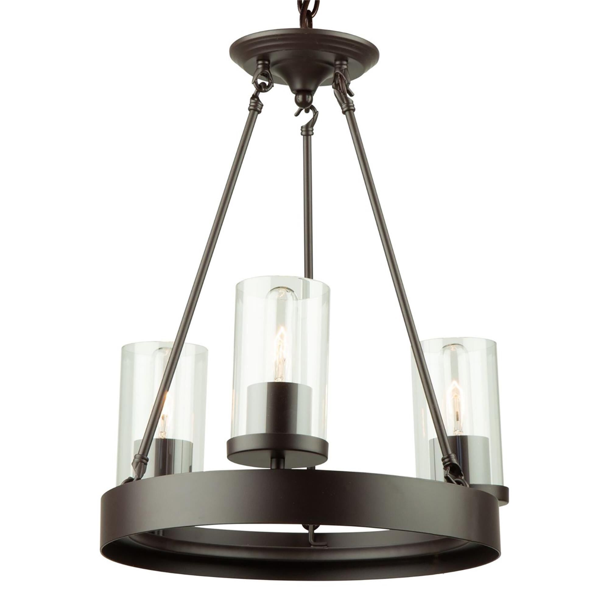 Menlo Park 17 Inch 3 Light Mini Chandelier,