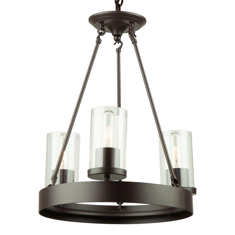 Menlo Park 17 Inch 3 Light Mini Chandelier by Artcraft