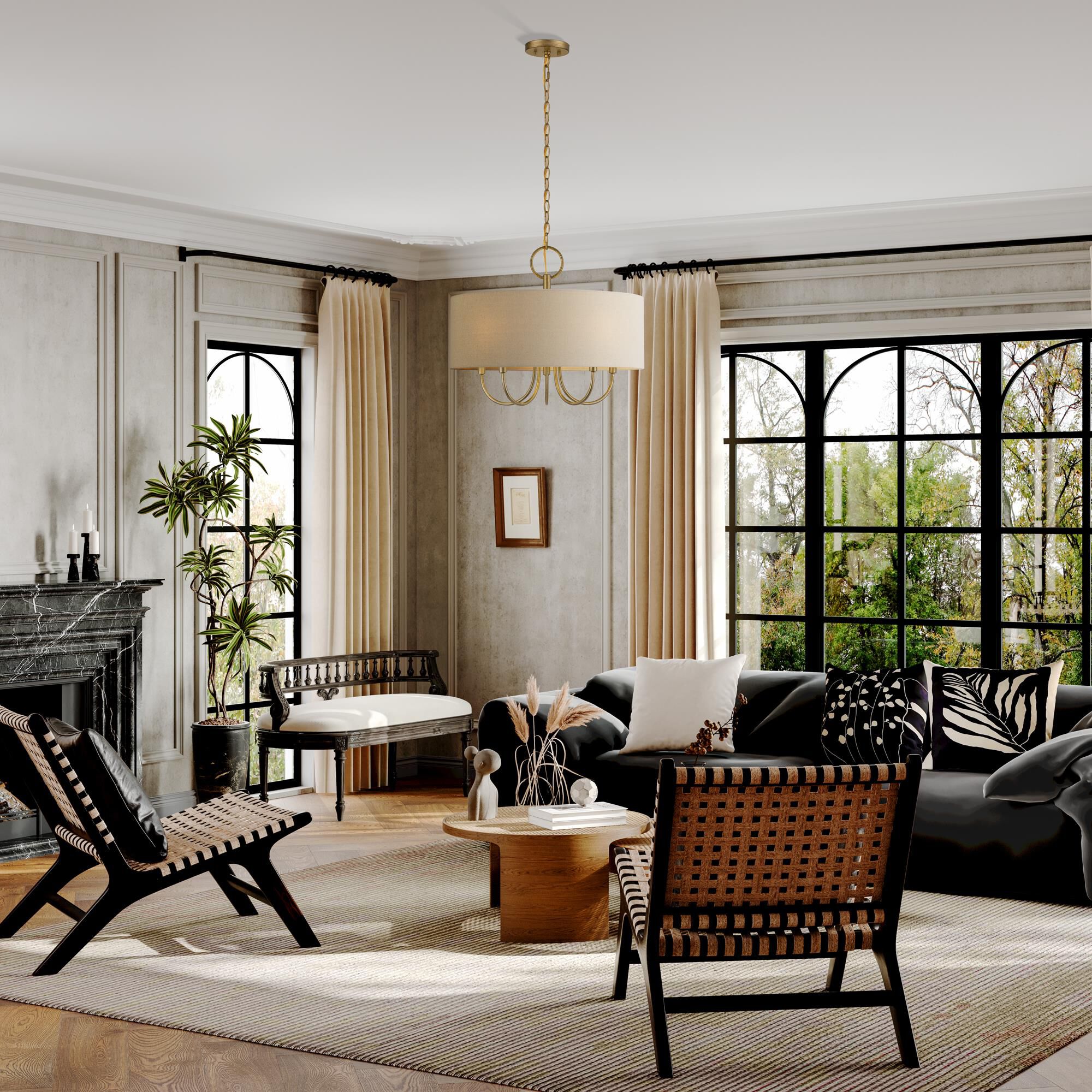 Bellingham 22 Inch Large Pendant by Livex Lighting