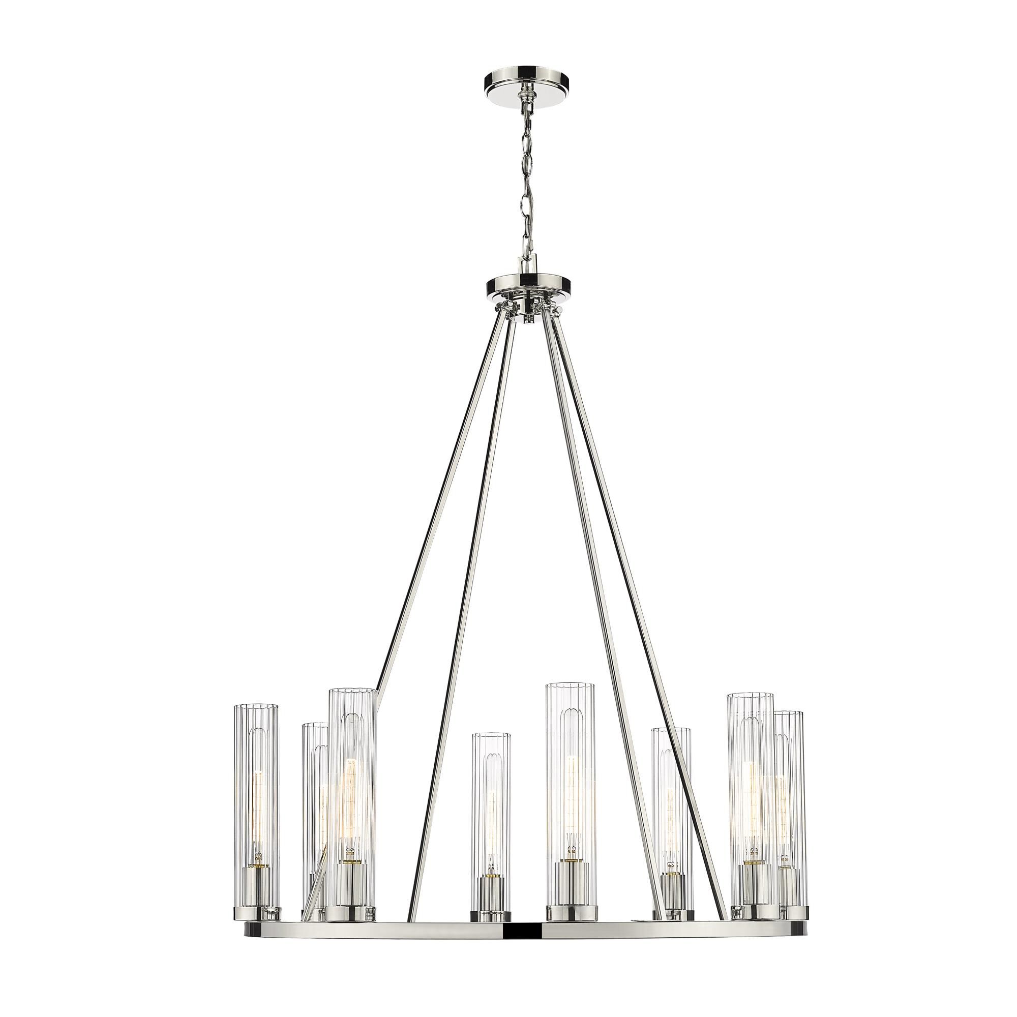 Beau 33 Inch 8 Light Chandelier by Z-Lite