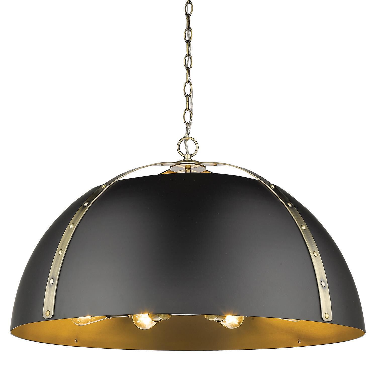 Aldrich 30 Inch Large Pendant by Golden Lighting
