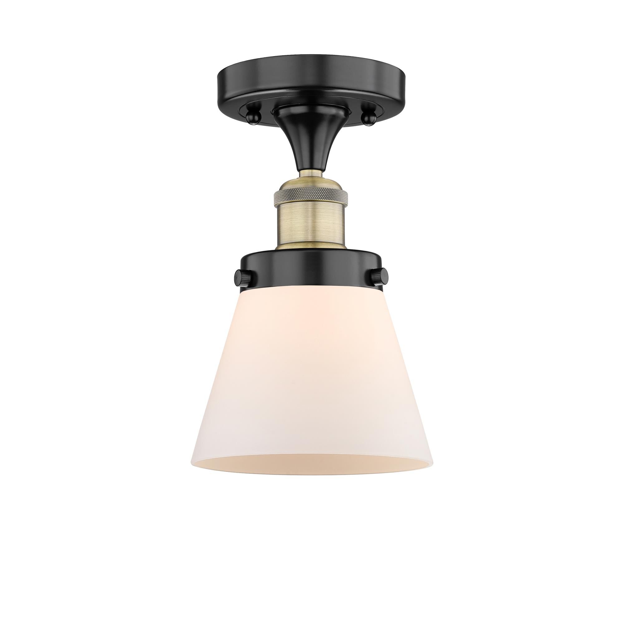Bruno Marashlian Cone 6 Inch 1 Light Semi Flush Mount by Innovations Lighting