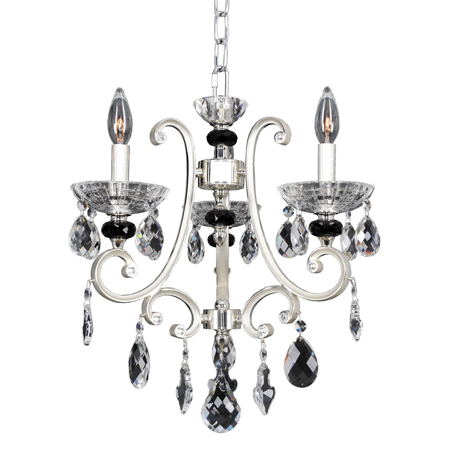 Shown in 2-Tone Silver finish and Firenze Clear crystal