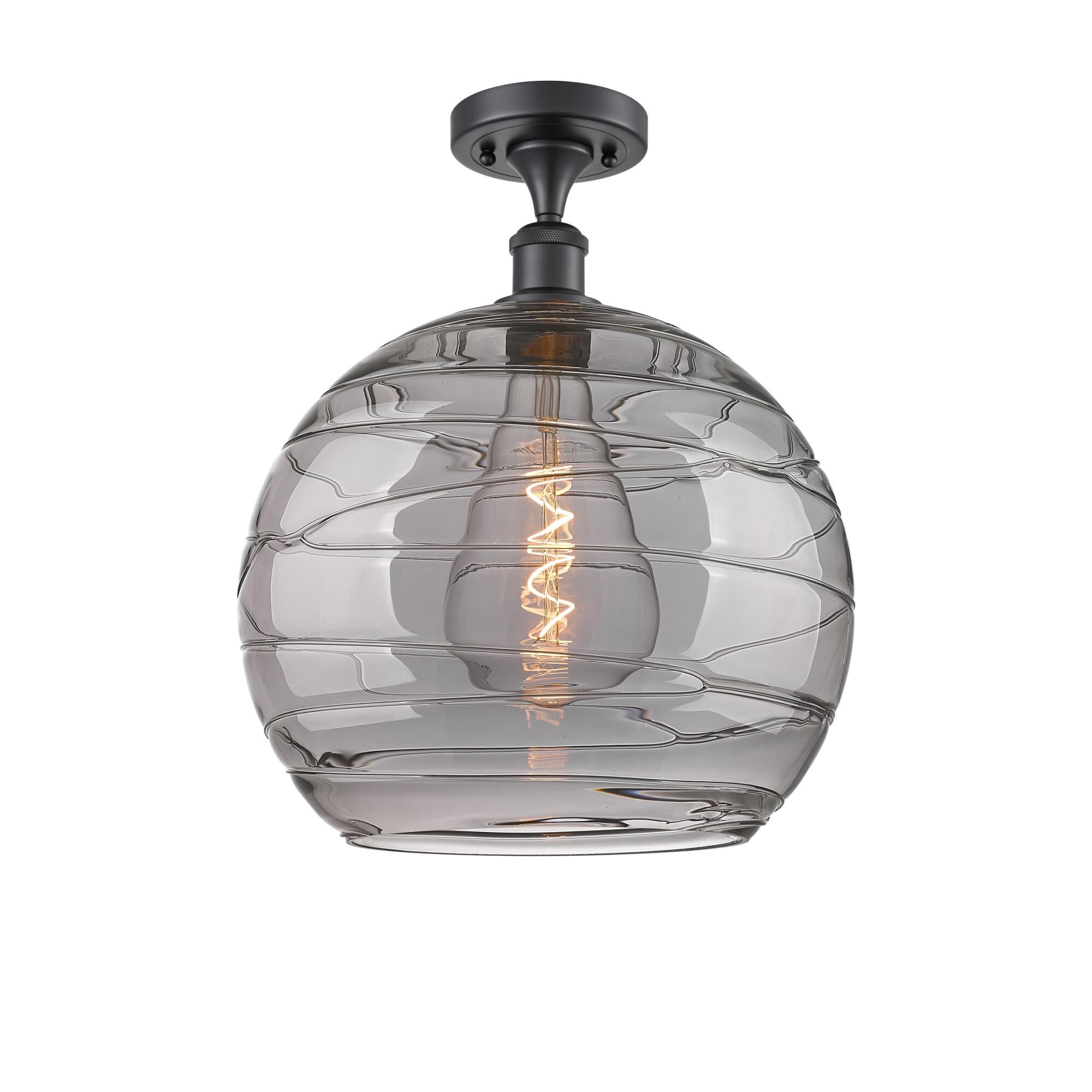 Bruno Marashlian Athens Deco Swirl 14 Inch Semi Flush Mount by Innovations Lighting
