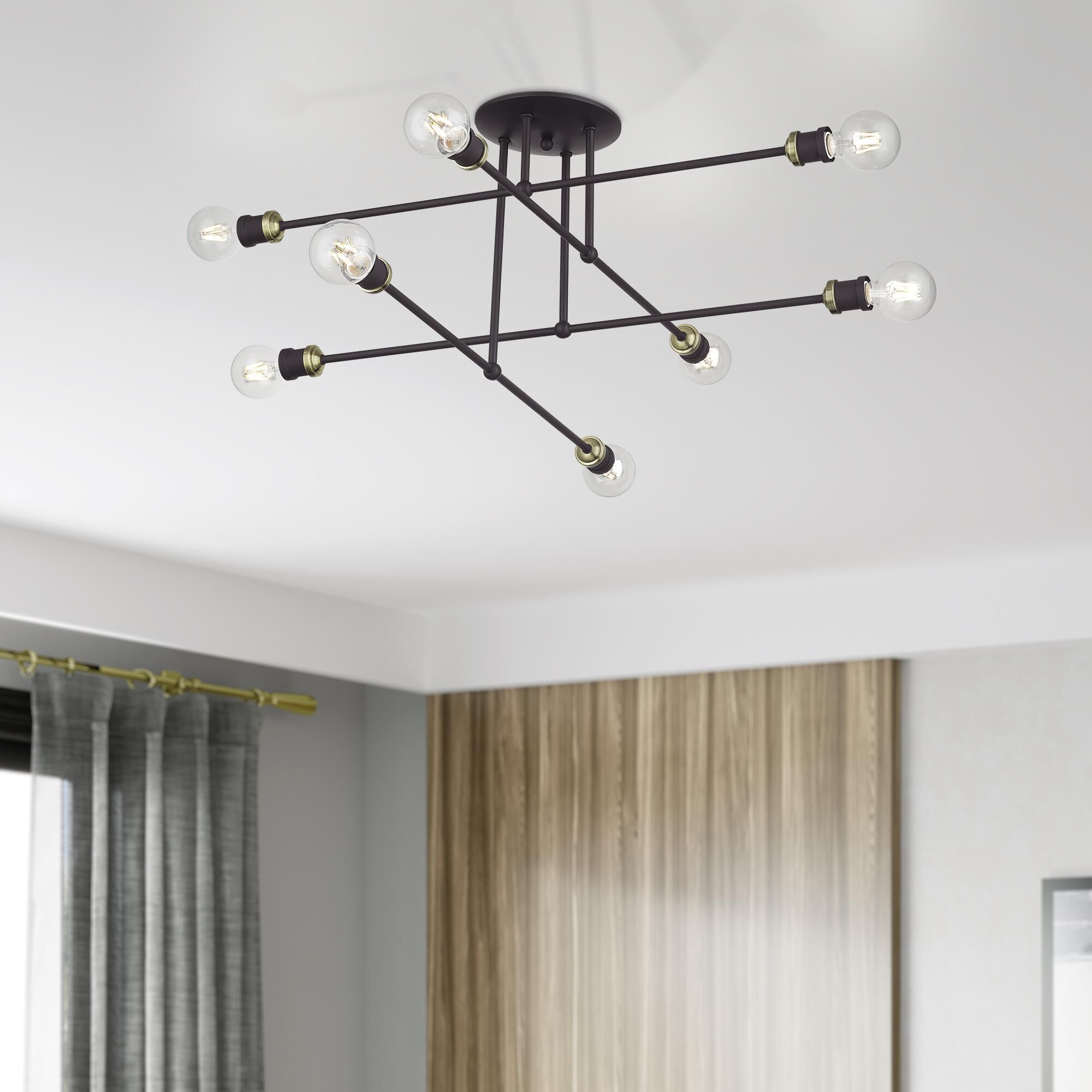 Shown in Bronze with Antique Brass Accents finish