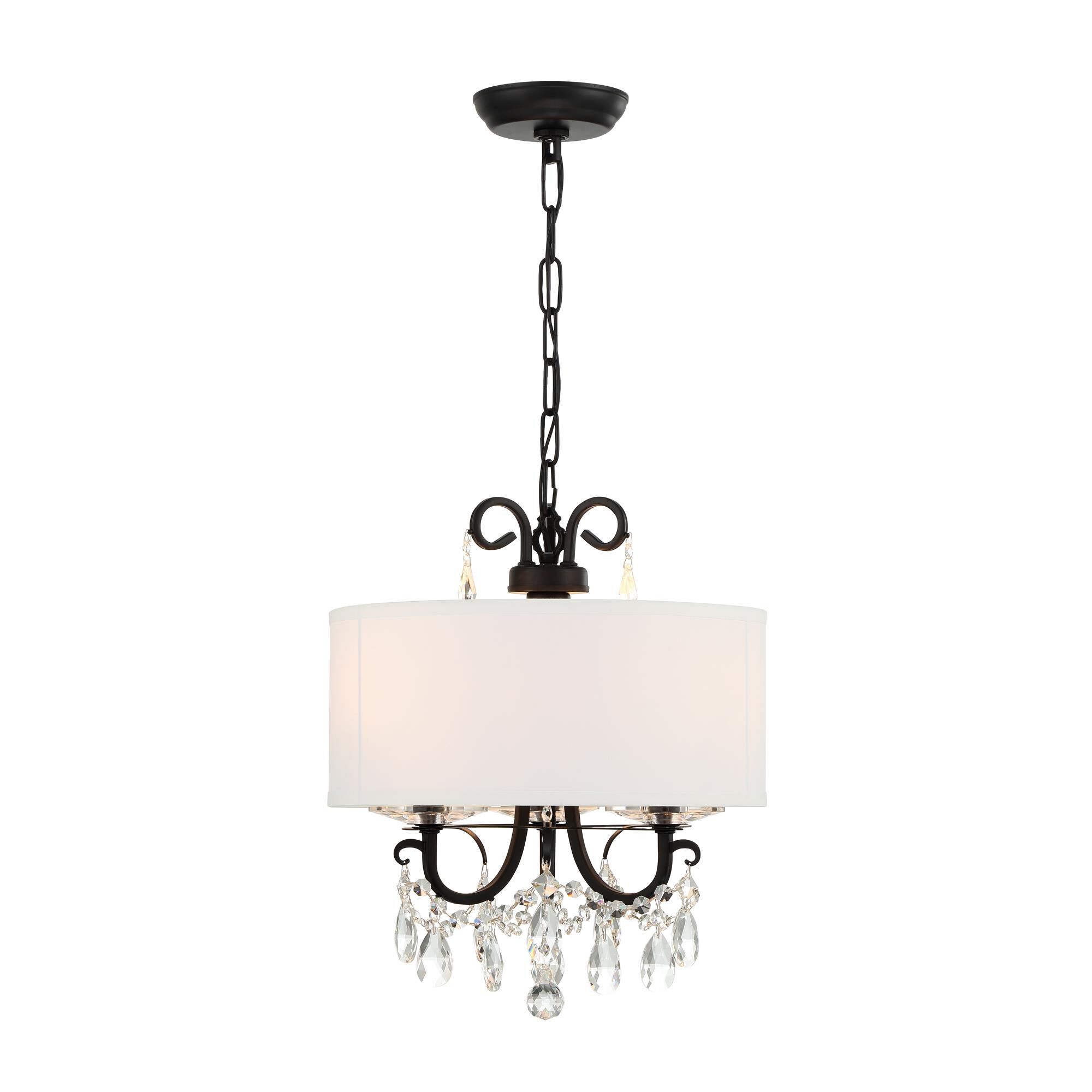 Othello 14 Inch 3 Light Mini Chandelier by Crystorama