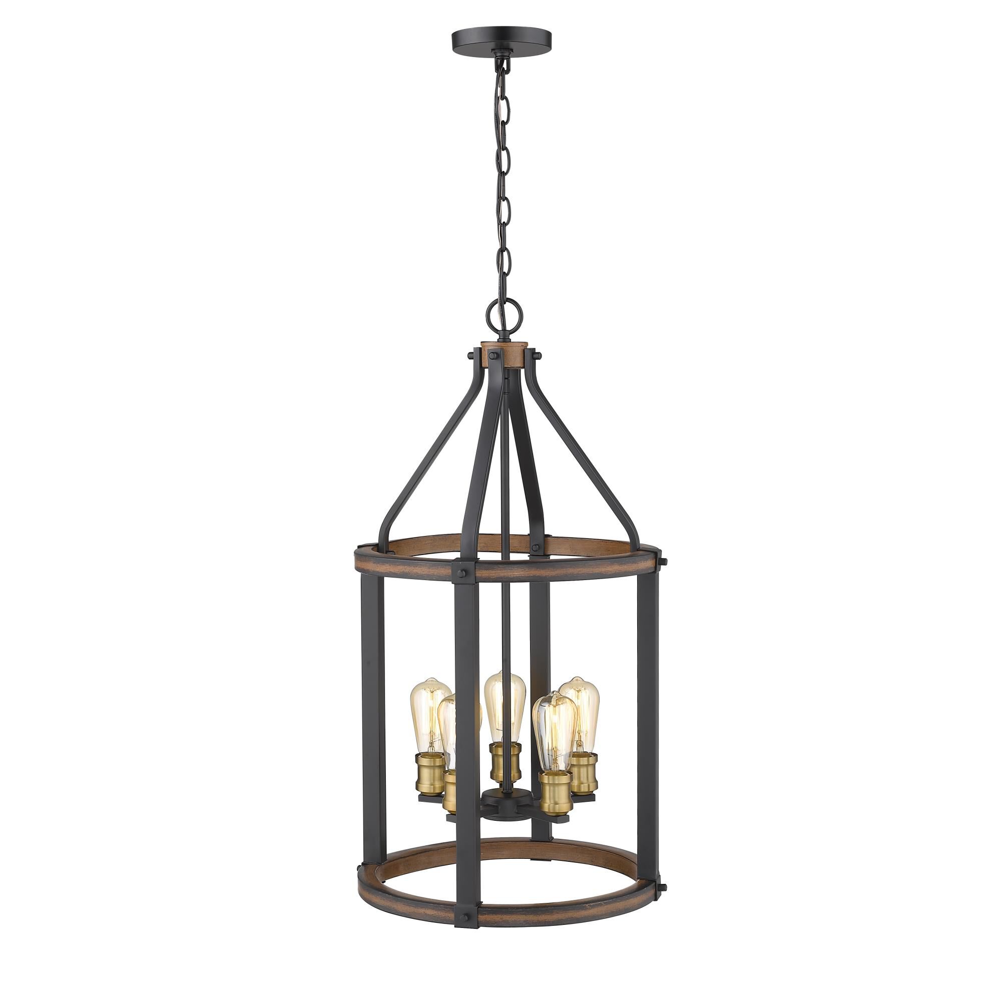 Shown in Rustic Mahogany finish and --- glass and --- shade