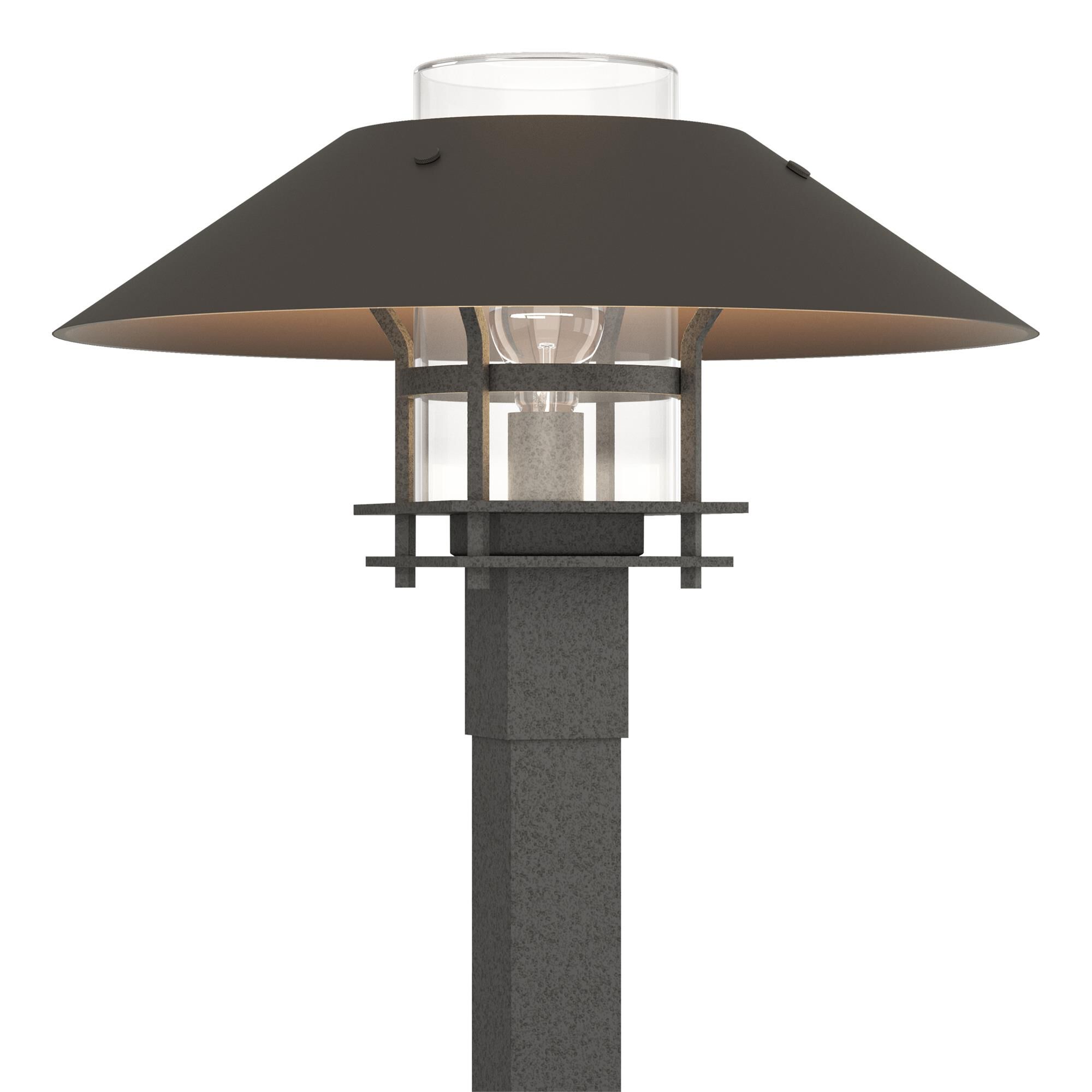 Shown in Coastal Natural Iron finish and Clear glass and Coastal Dark Smoke accent