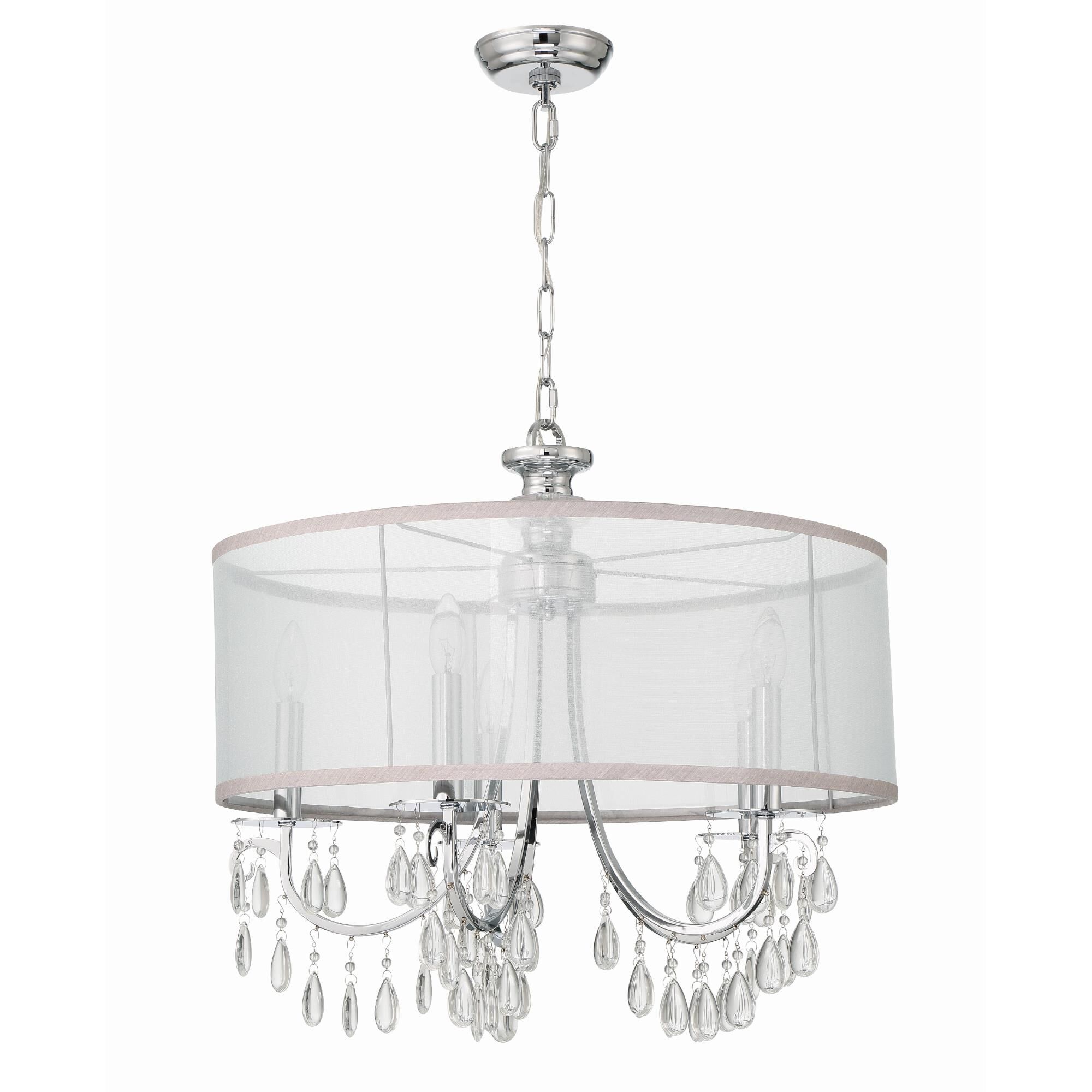 Hampton 24 Inch 5 Light Chandelier by Crystorama