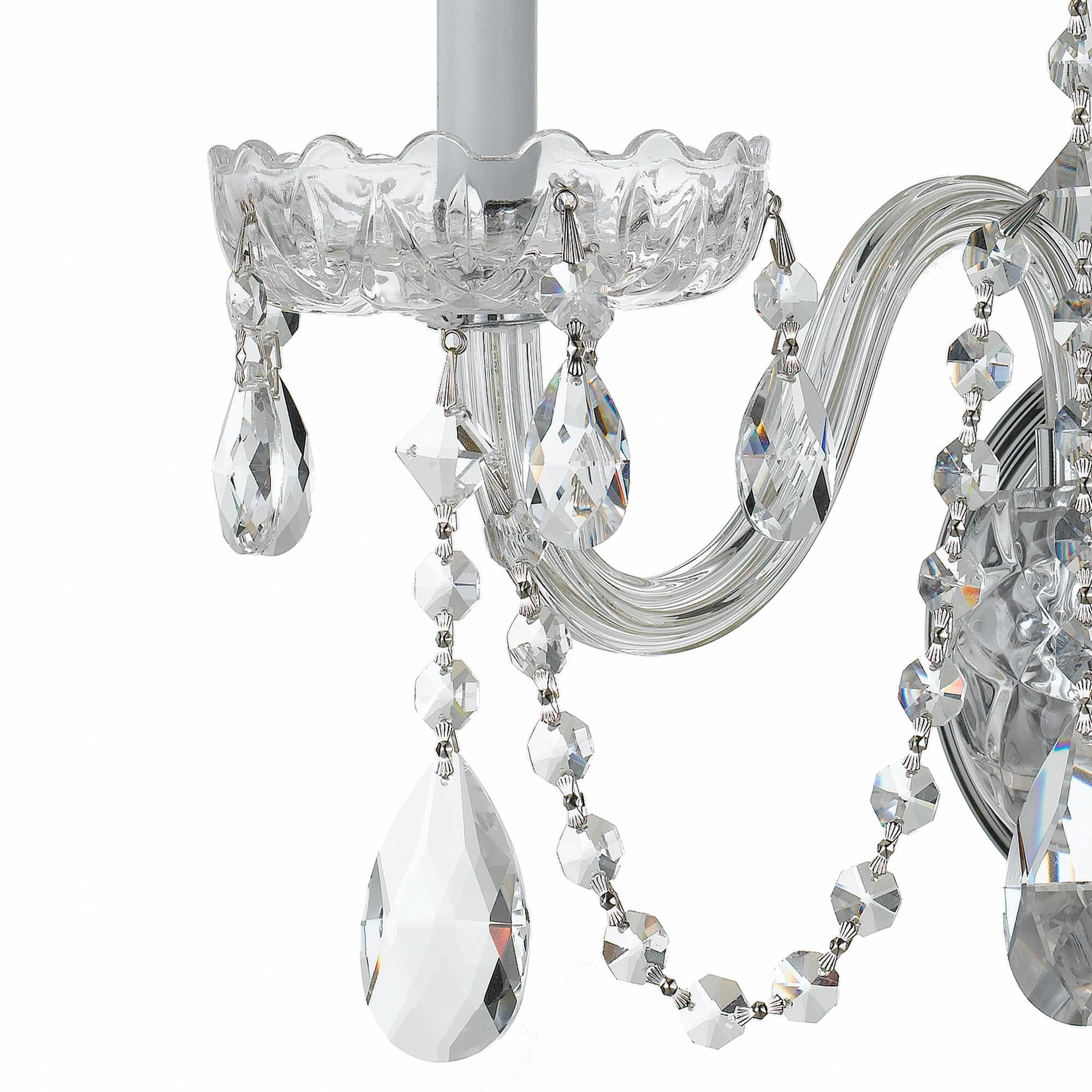Traditional Crystal 16 Inch Wall Sconce by Crystorama