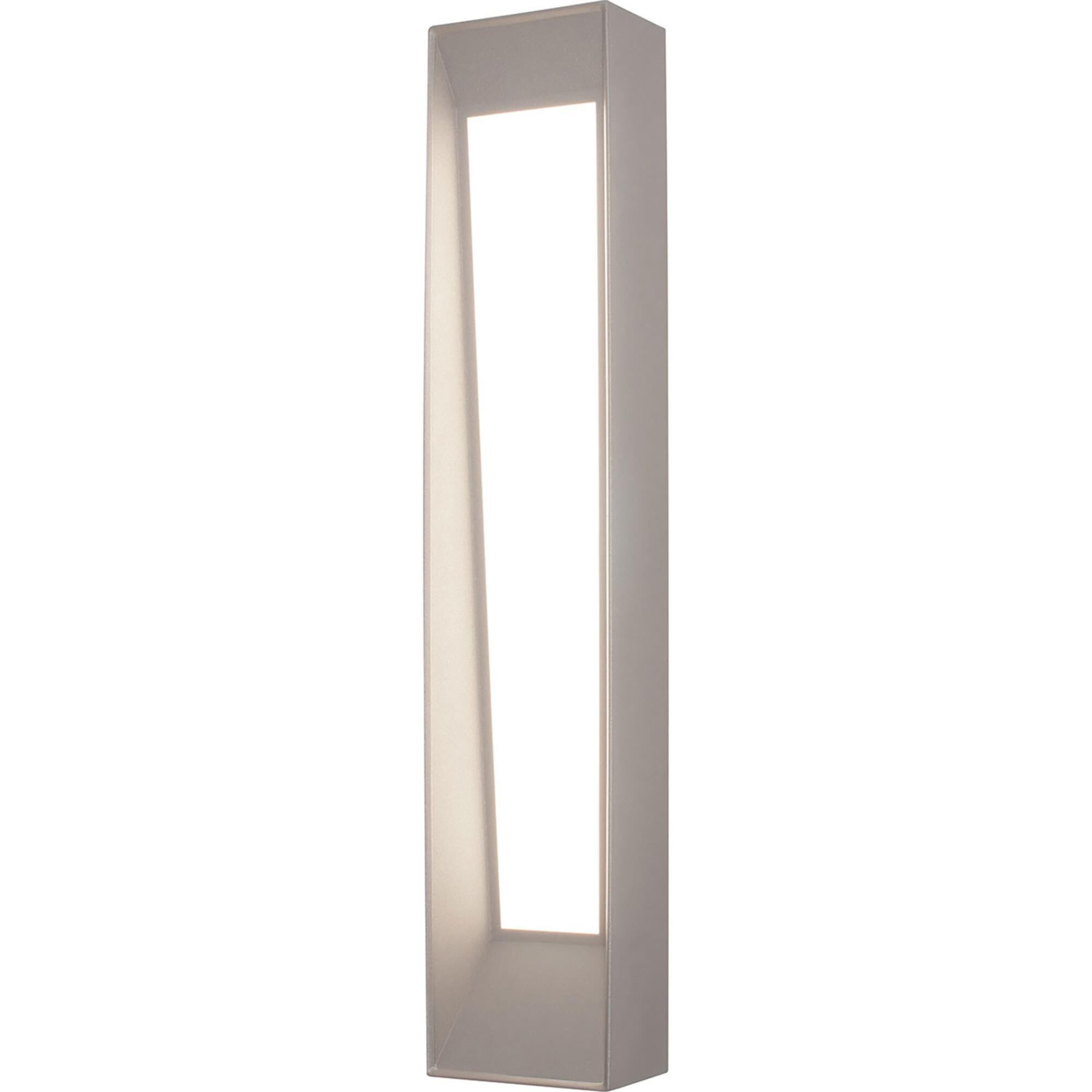 Shown in Textured Grey finish and White Acrylic glass and 120-277 Volt Dimmer accent