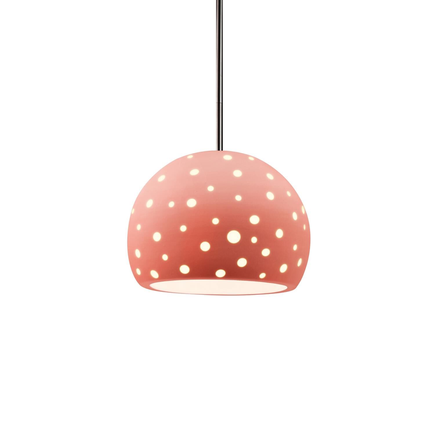 Perforated Globe 7 Inch Mini Pendant by Justice Design Group