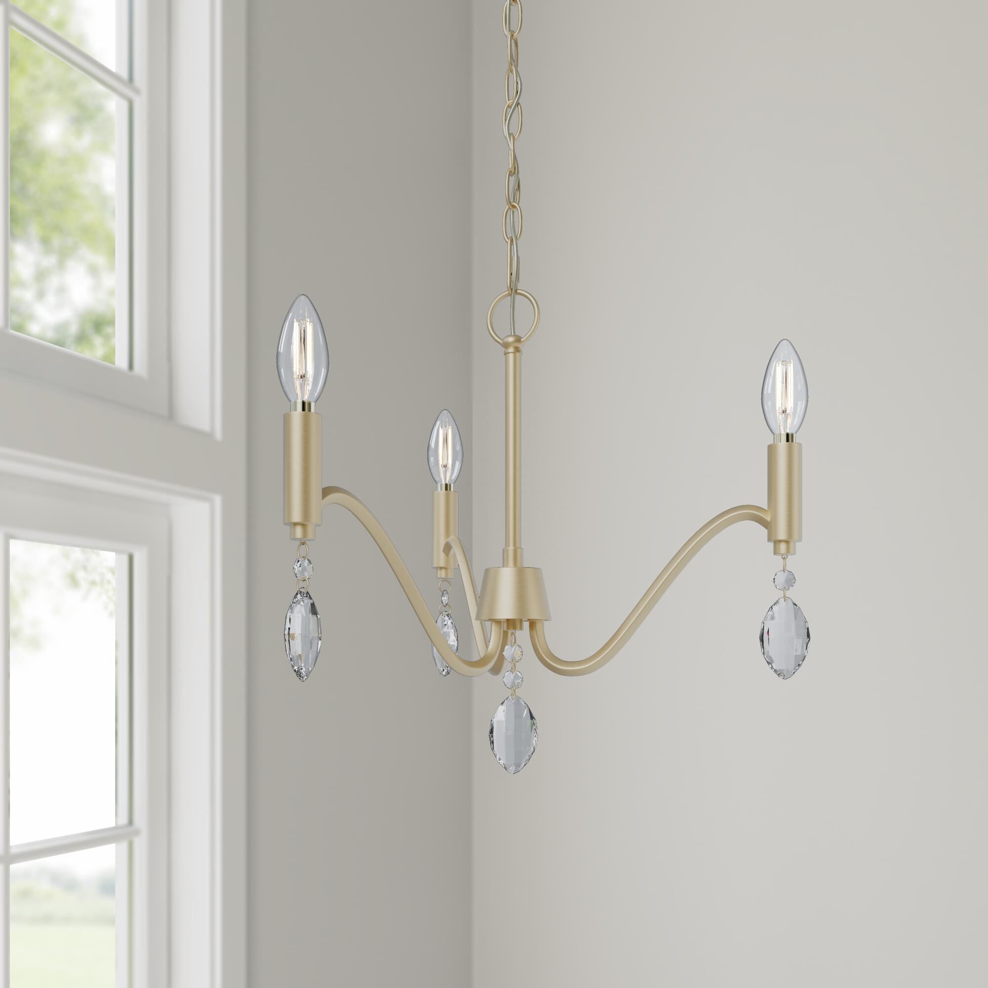 Aureline 17 Inch Mini Chandelier by Millennium Lighting