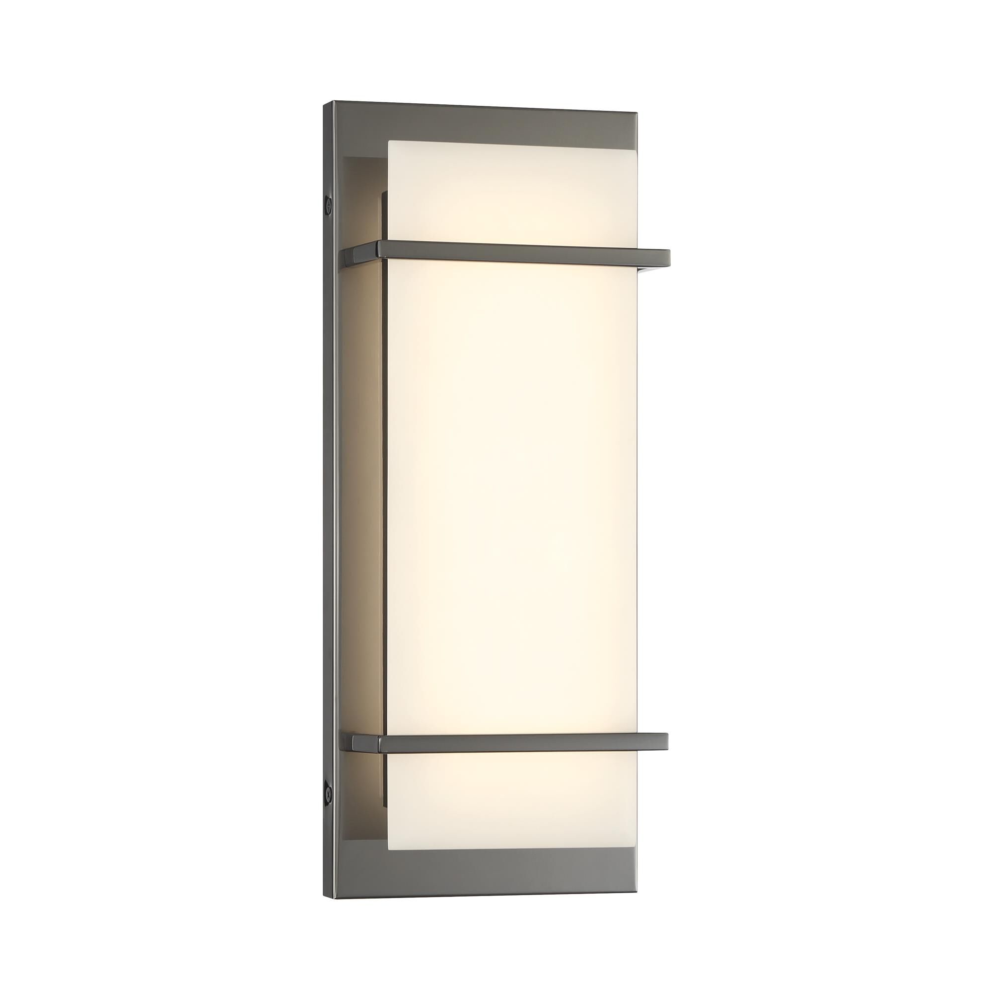 Shown in Gun Metal finish and White glass and Faux Alabaster shade