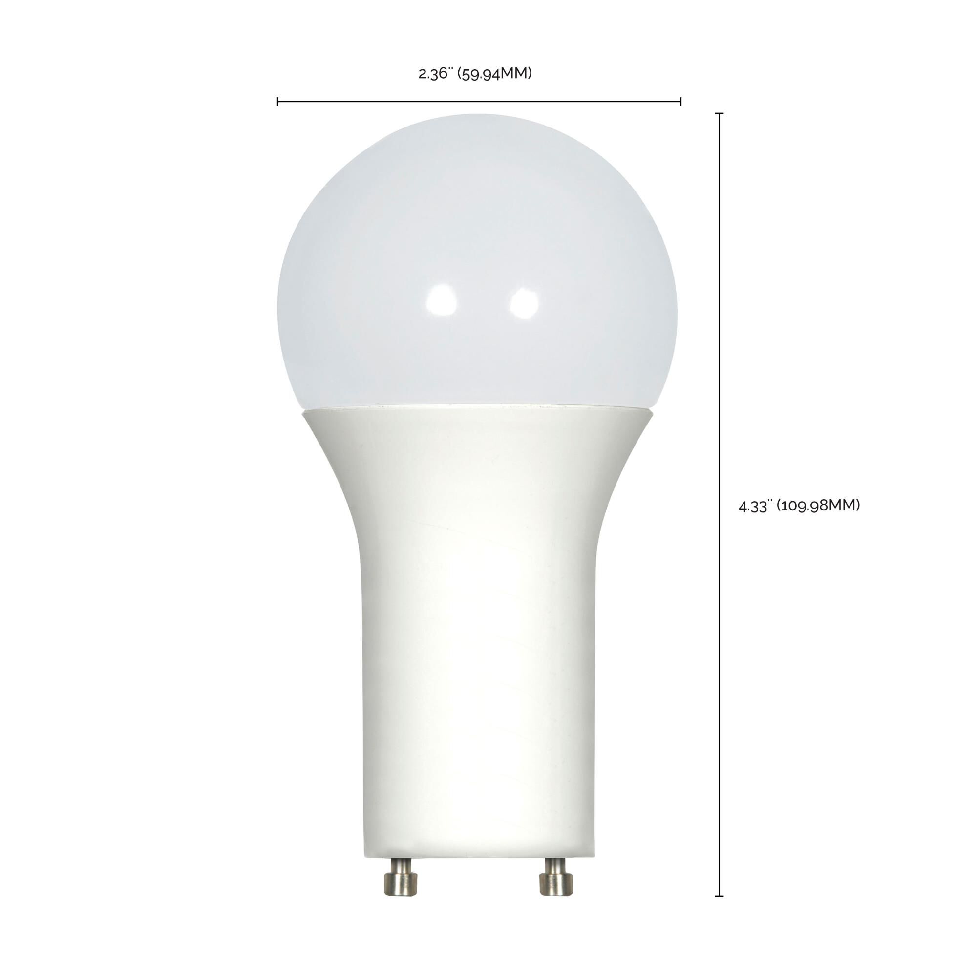 Dimmable 11.50 Watt 4000K A19 LED Light Bulb by Satco