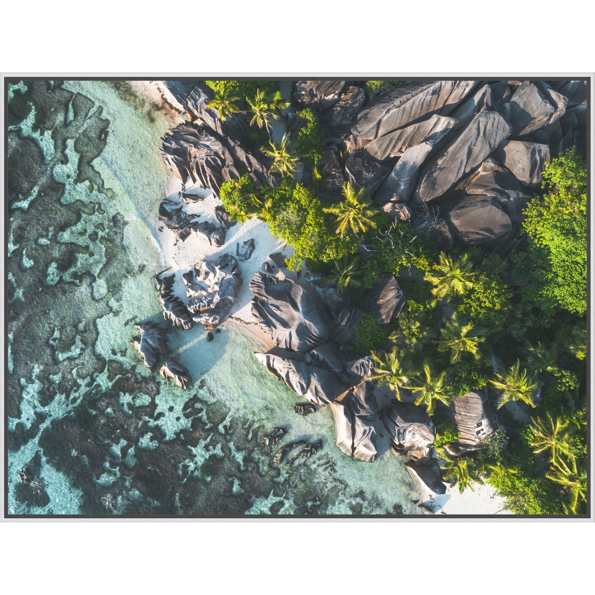 Aerial Artes Paradise Shore Print by LEVEL57