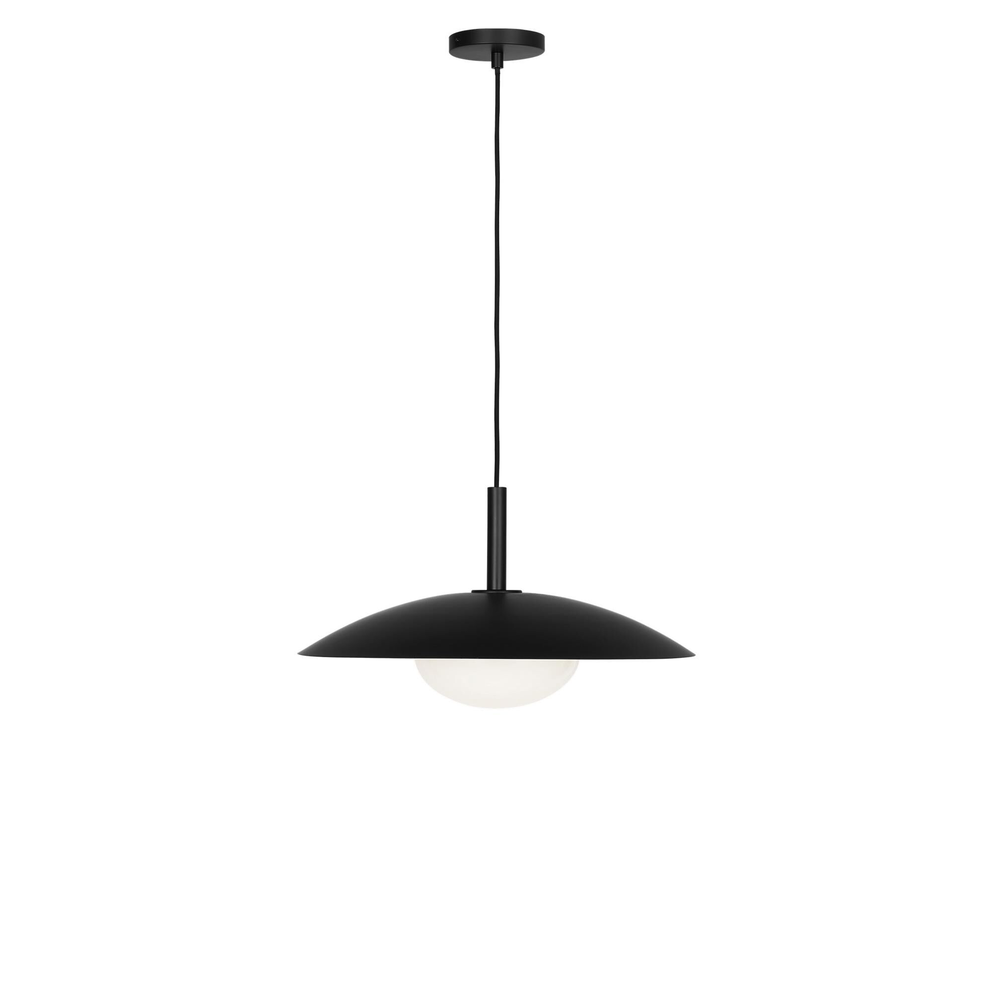 Shown in Midnight Black finish and Clear White glass