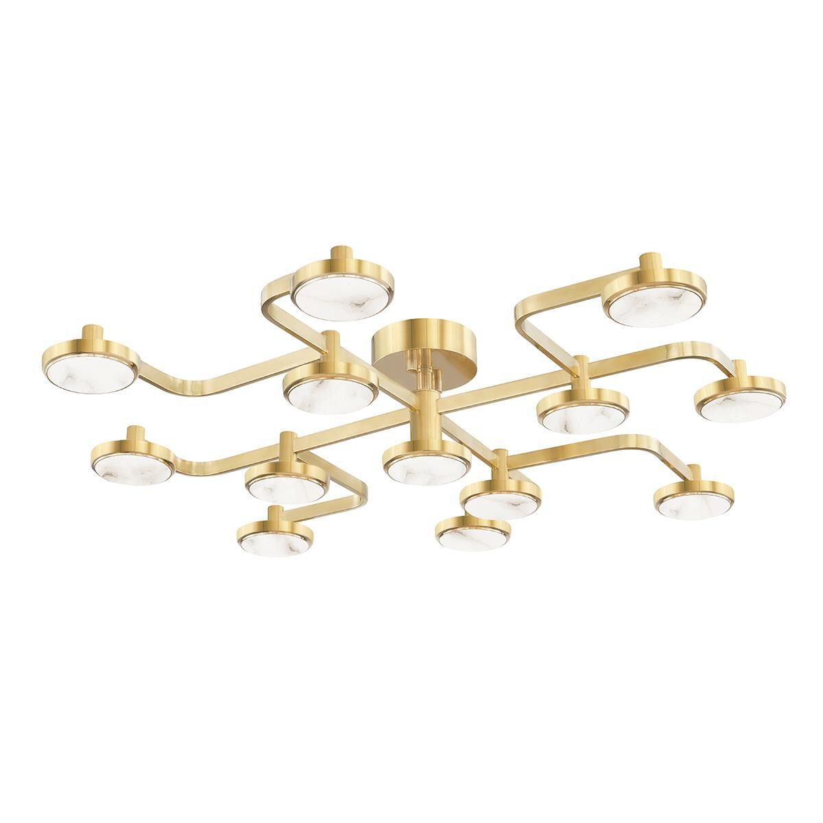 Meander 43.25 Inch Semi Flush Mount by Hudson Valley Lighting