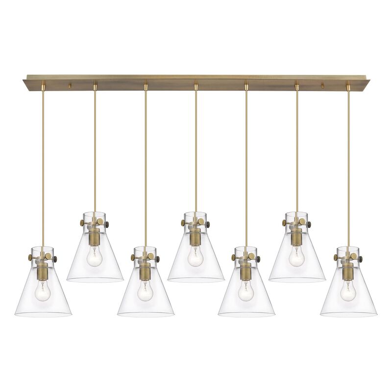 Bruno Marashlian Newton Cone 51 Inch 7 Light Linear Suspension Light by Innovations Lighting