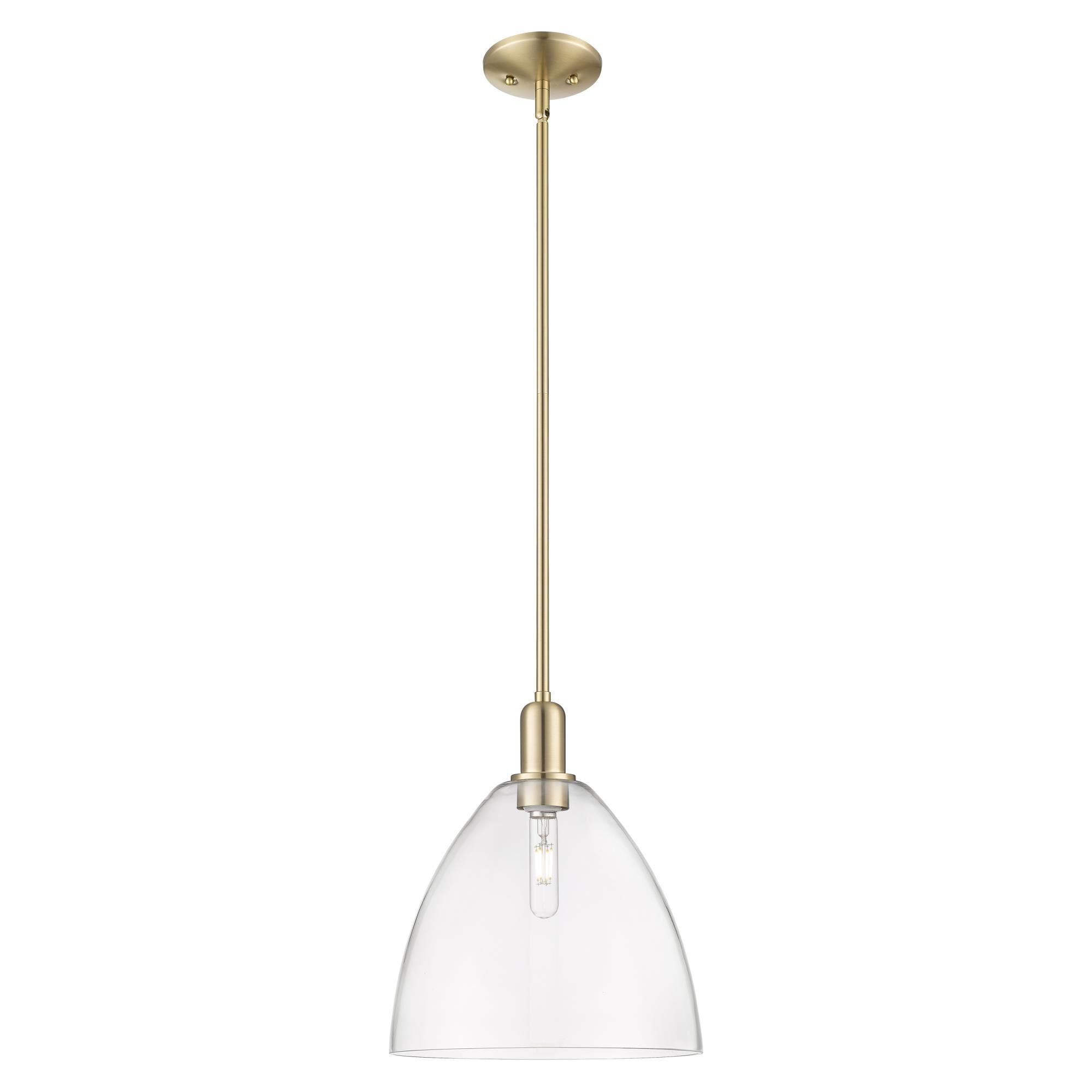 Shown in Champagne Bronze finish and Clear glass