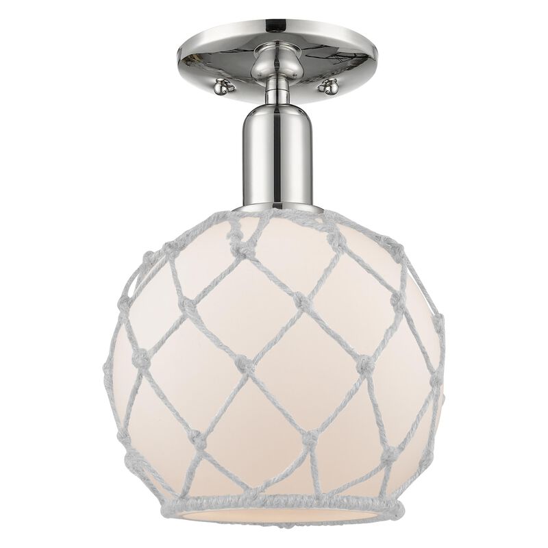 Bruno Marashlian Farmhouse Rope 8 Inch Semi Flush Mount by Innovations Lighting