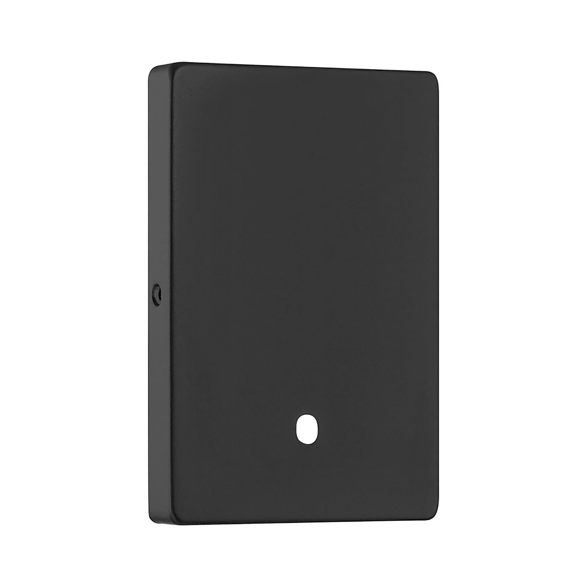 Shown in Matte Black finish and White Frosted glass