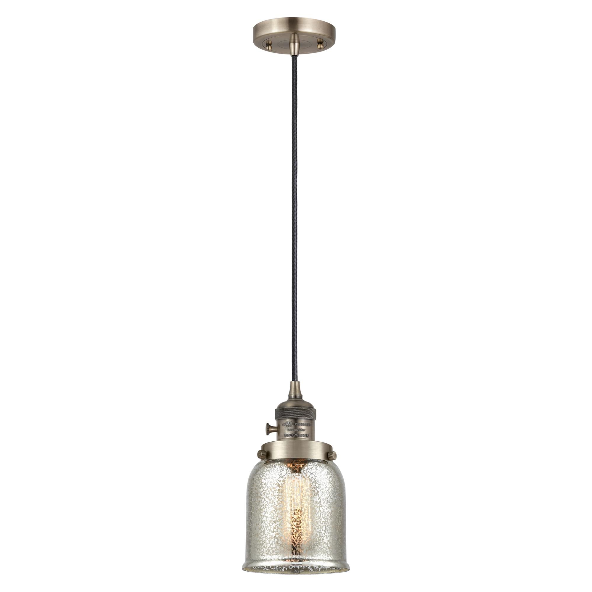 Shown in Antique Brass finish and Silver Plated Mercury glass