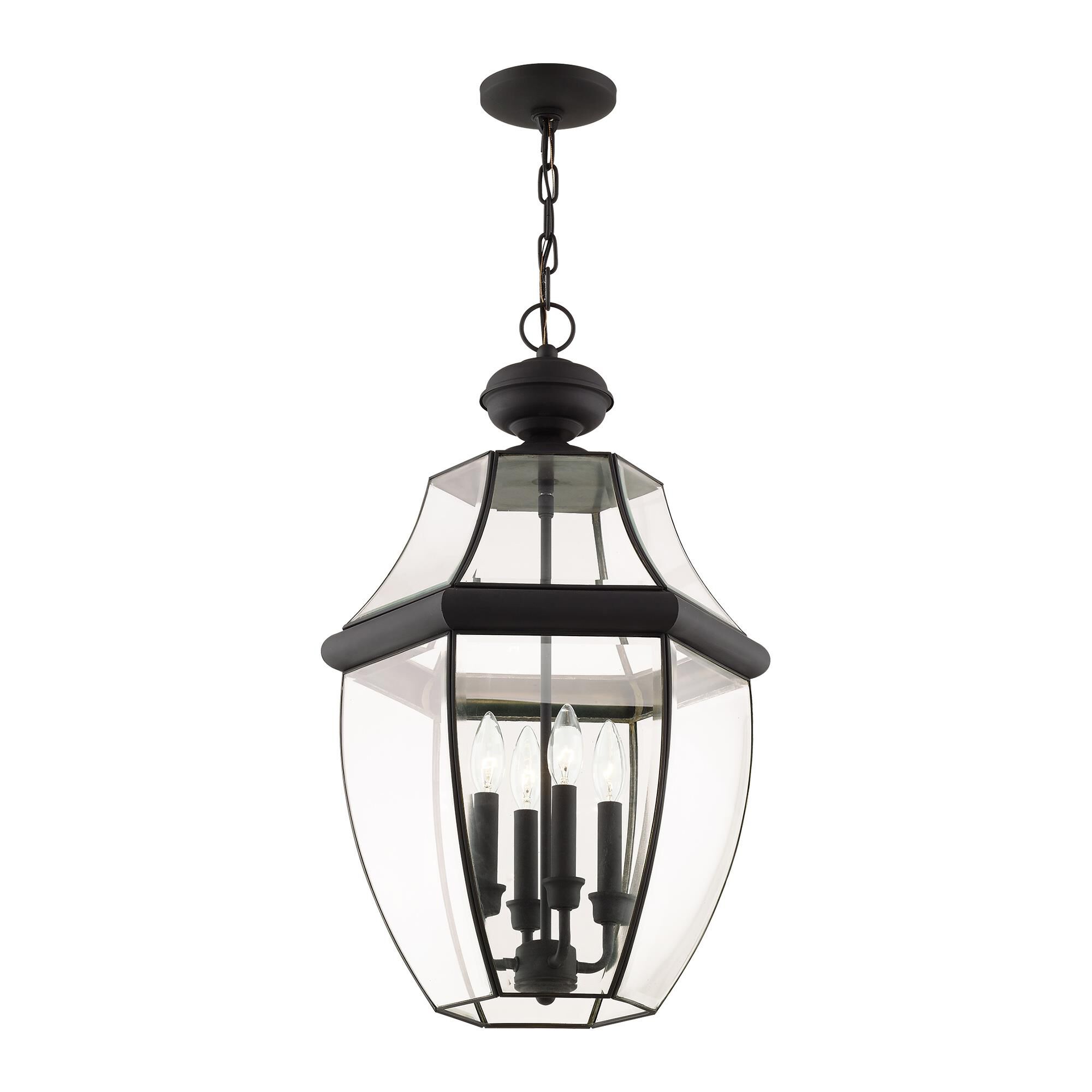 Monterey 25 Inch Tall 4 Light Outdoor Hanging Lantern by Livex Lighting