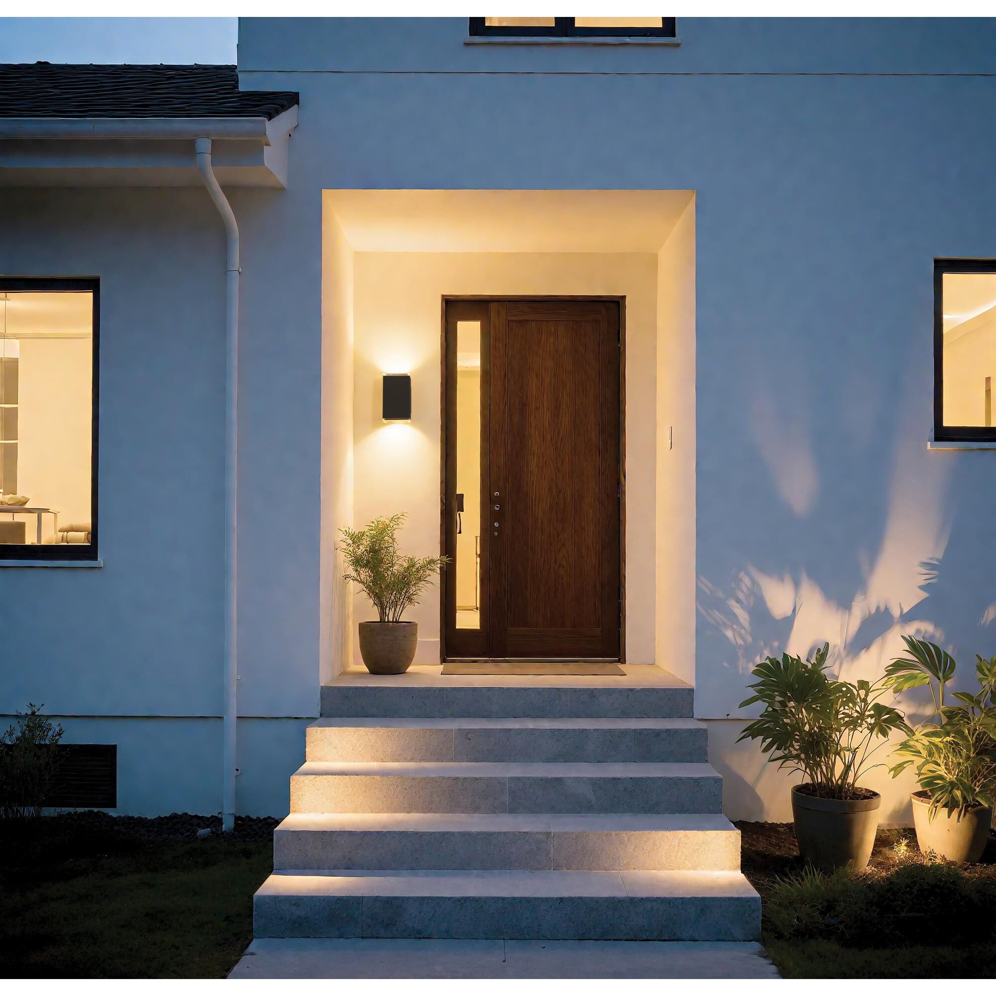 Shown in Textured Black finish and Clear Acrylic glass