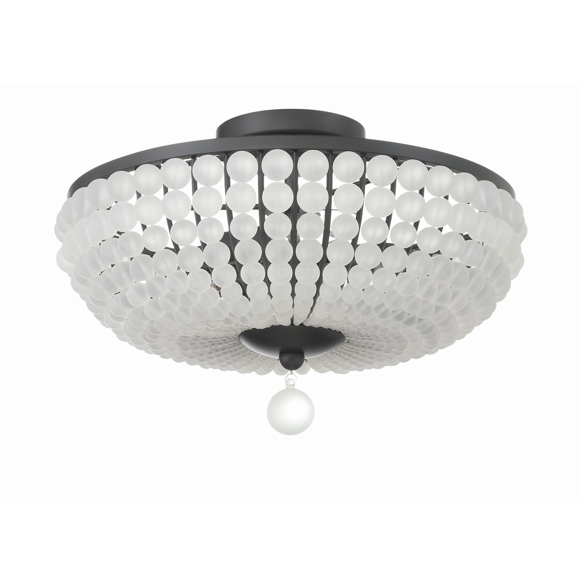 Bella 15 Inch 3 Light Semi Flush Mount by Crystorama