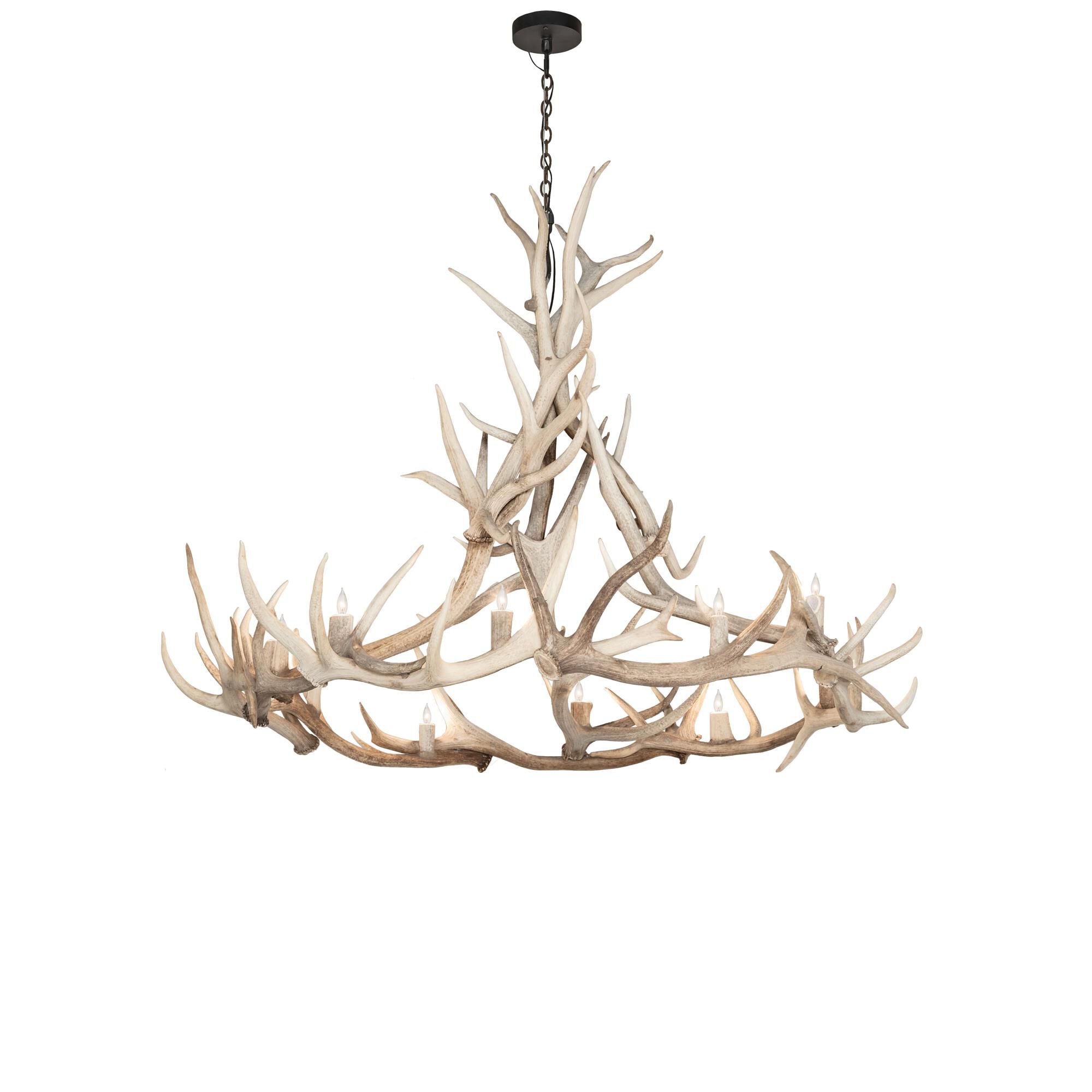Antlers 69 Inch 8 Light Chandelier by Meyda Lighting