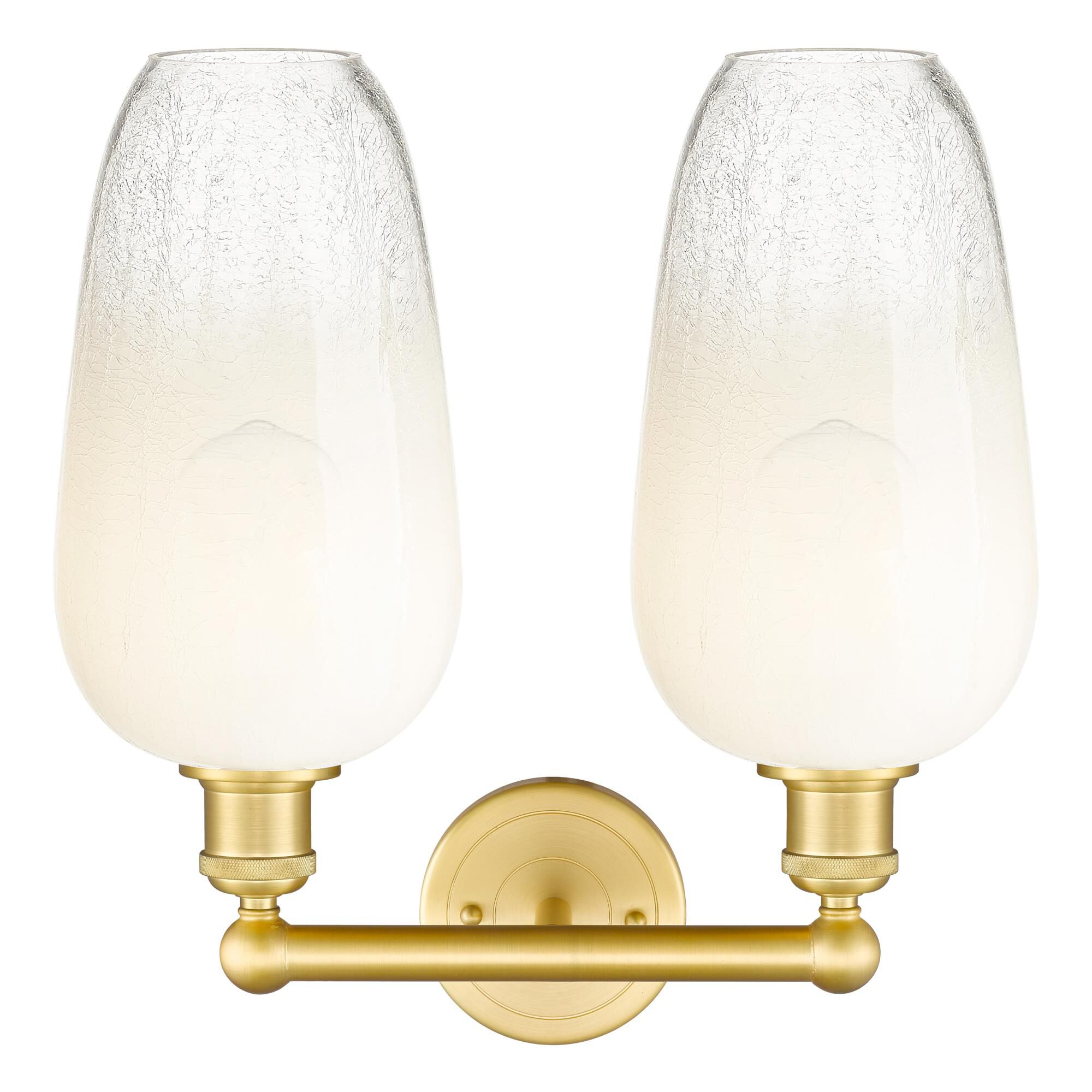 Shown in Satin Gold finish and Opal glass