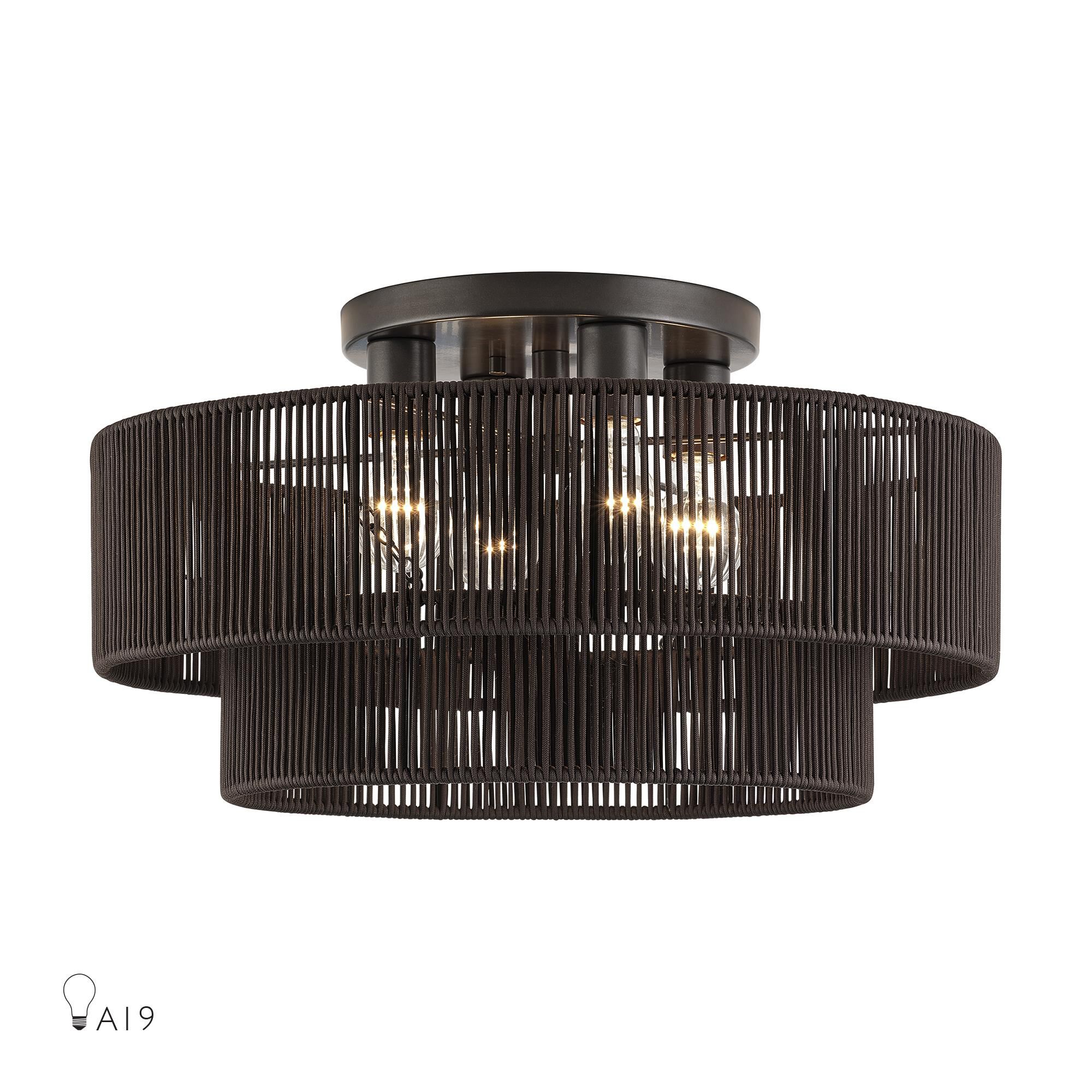 Acordia 21 Inch Semi Flush Mount by Livex Lighting