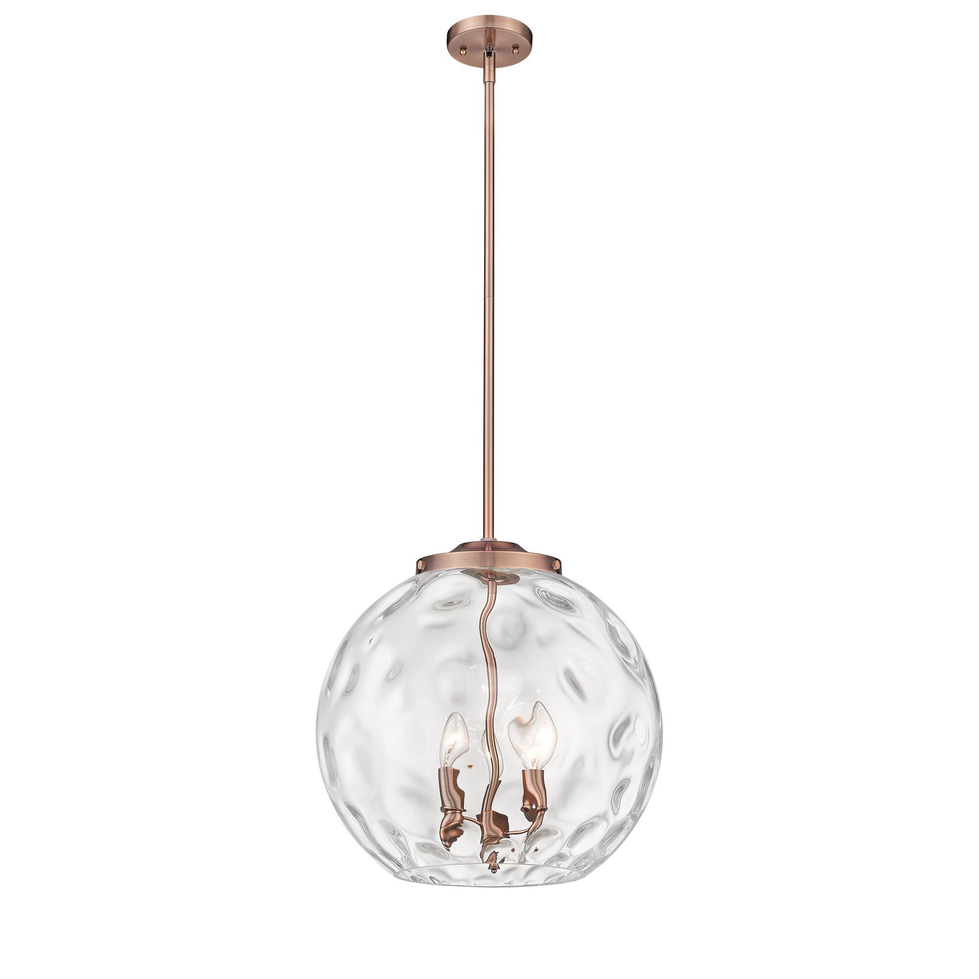 Shown in Antique Copper finish and Clear Athens Water  16