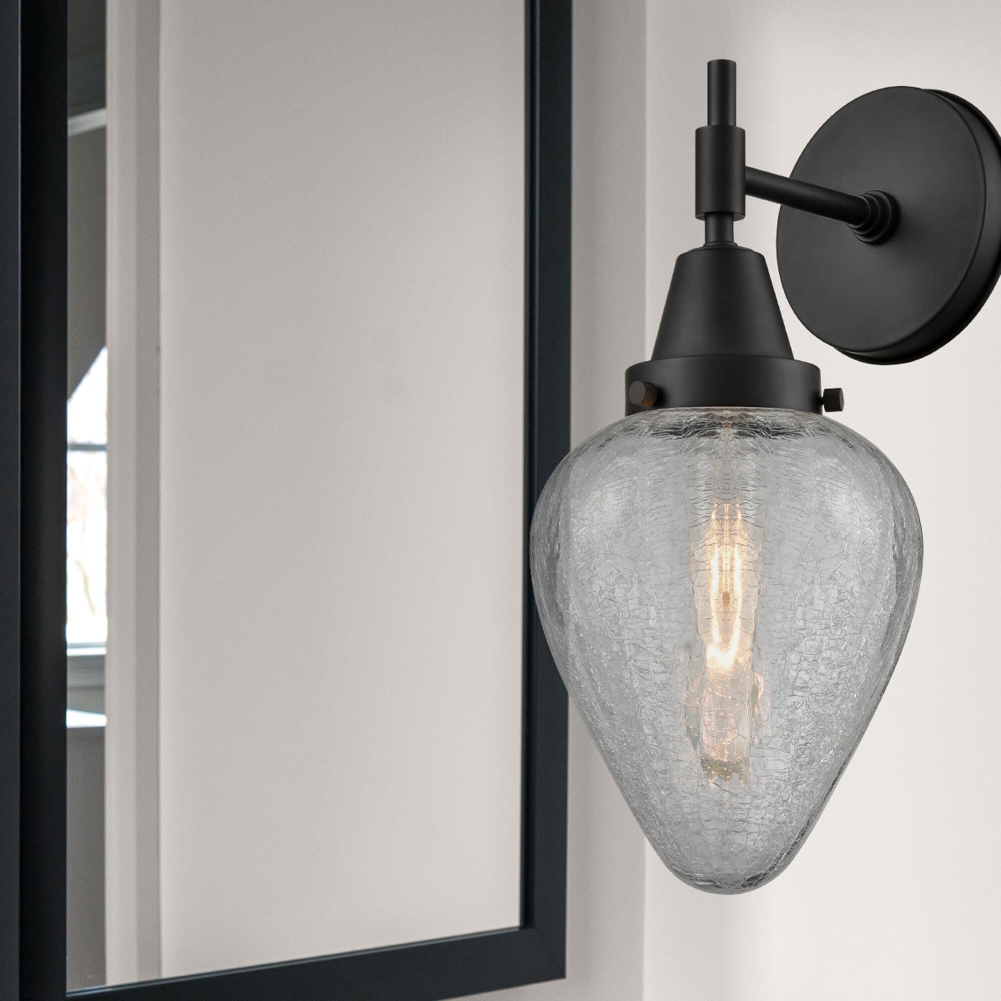 Shown in Matte Black finish and Matte White Cased Large Cone glass