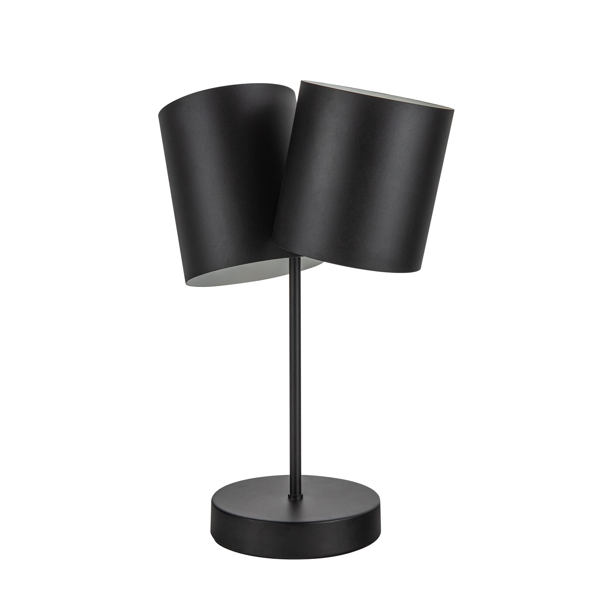 Shown in Black finish and Steel shade