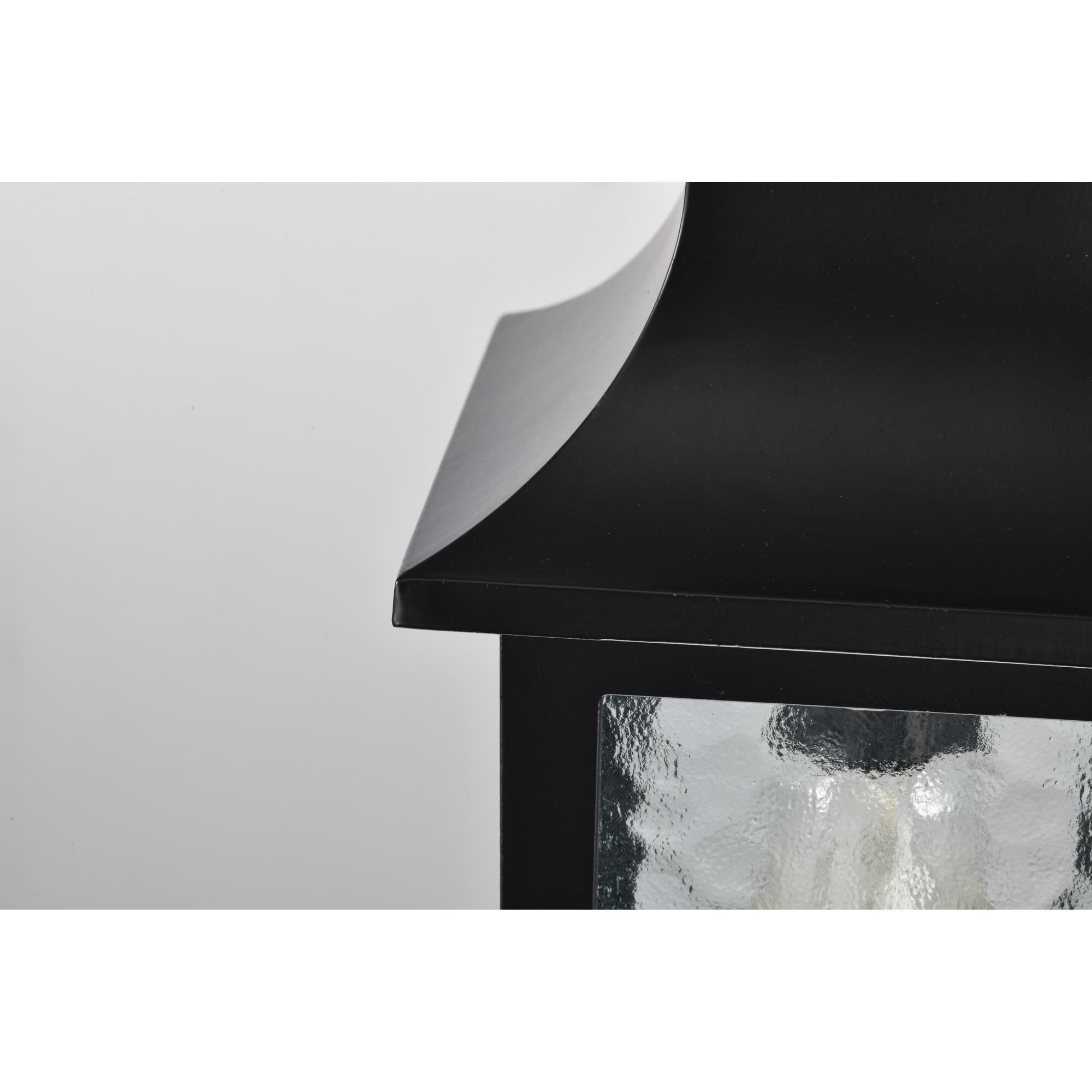 Shown in Matte Black finish and Water glass and Clear Water shade