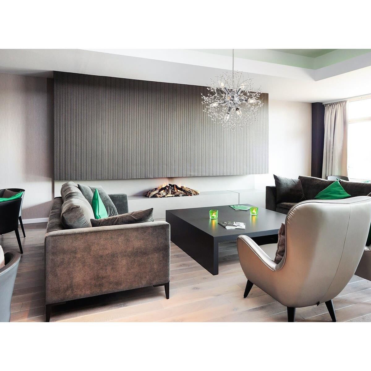 Flores 20 Inch Large Pendant by Elegant Lighting