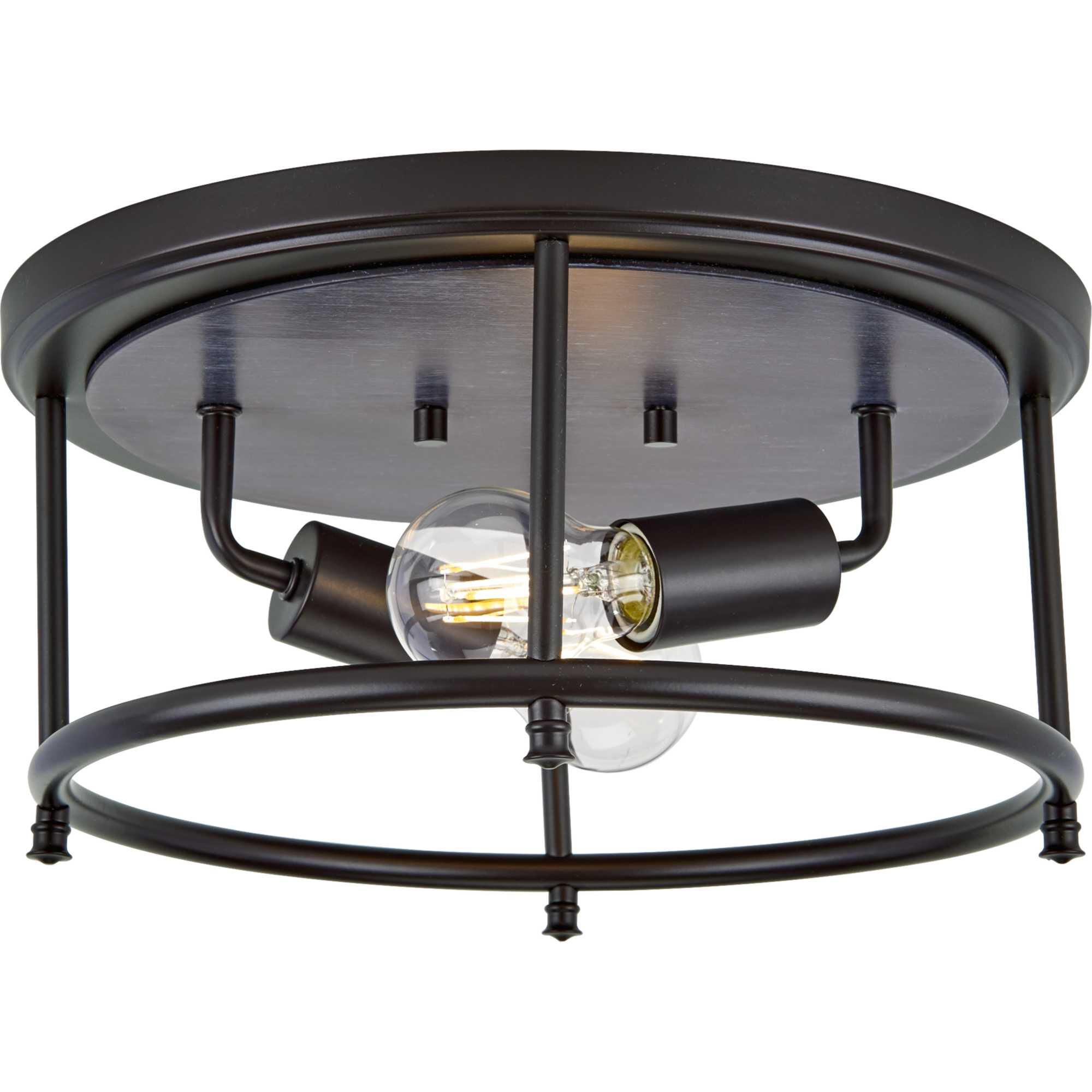 Durrell 13 Inch 2 Light Semi Flush Mount by Progress Lighting