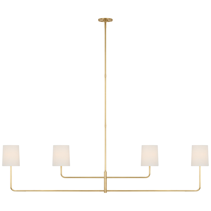 Barbara Barry Go Lightly 70 Inch 4 Light LED Linear Suspension Light by Visual Comfort Signature Collection