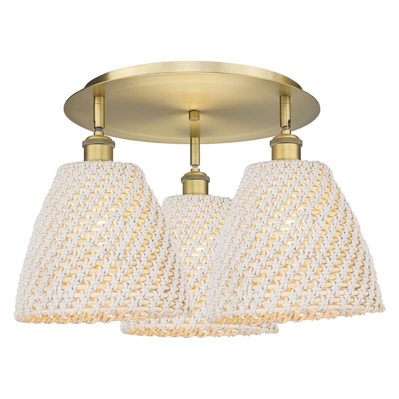 Bruno Marashlian Bristol Natural 21 Inch Flush Mount by Innovations Lighting
